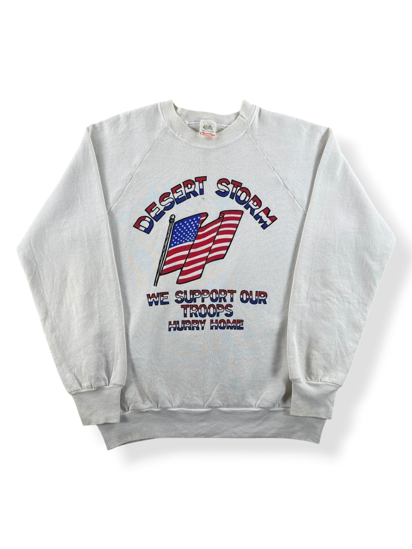 Front of Vintage Desert Storm Crewneck SZ L (Fits M)