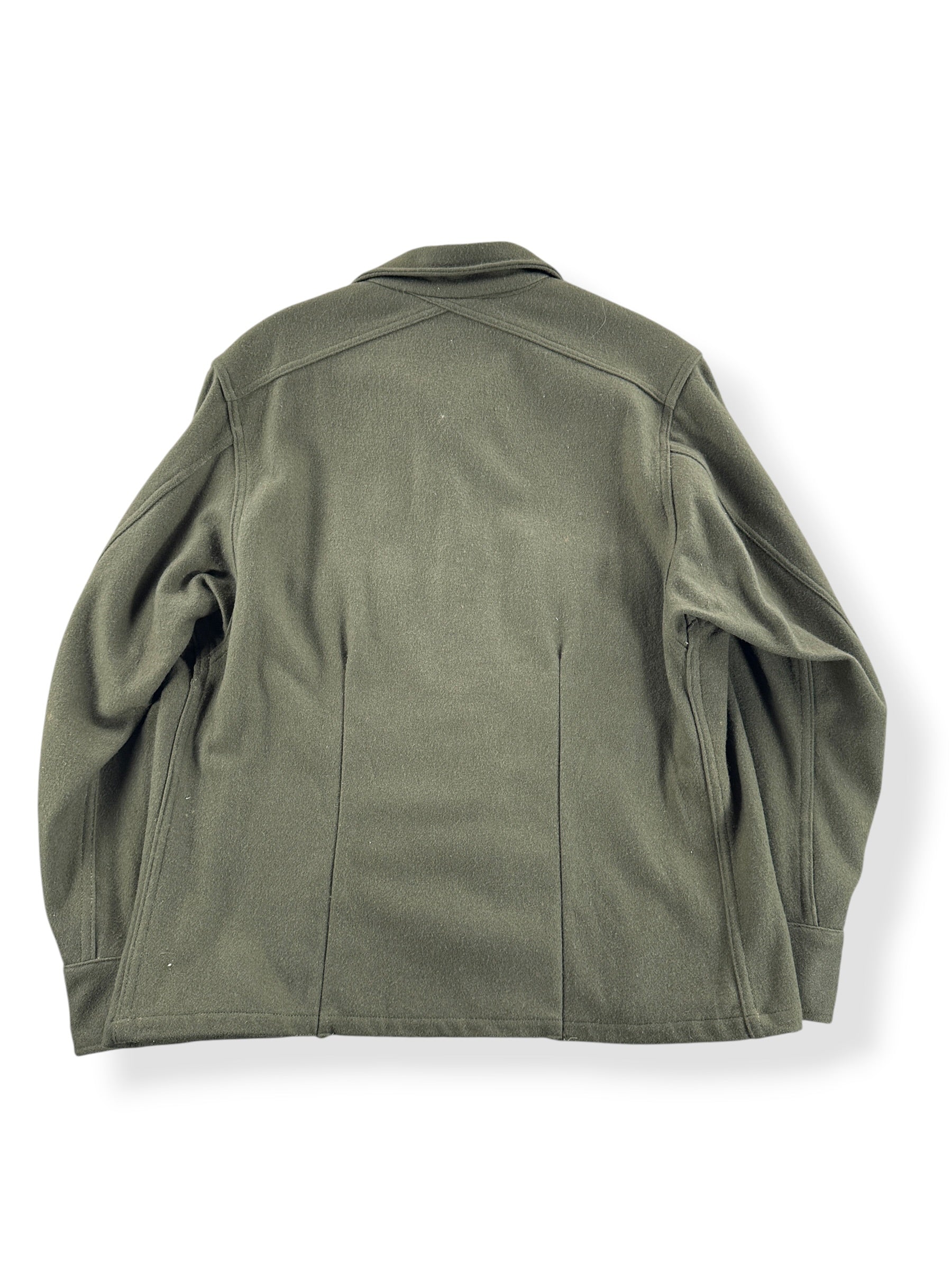Back of Vintage Wool Military Shirt SZ L