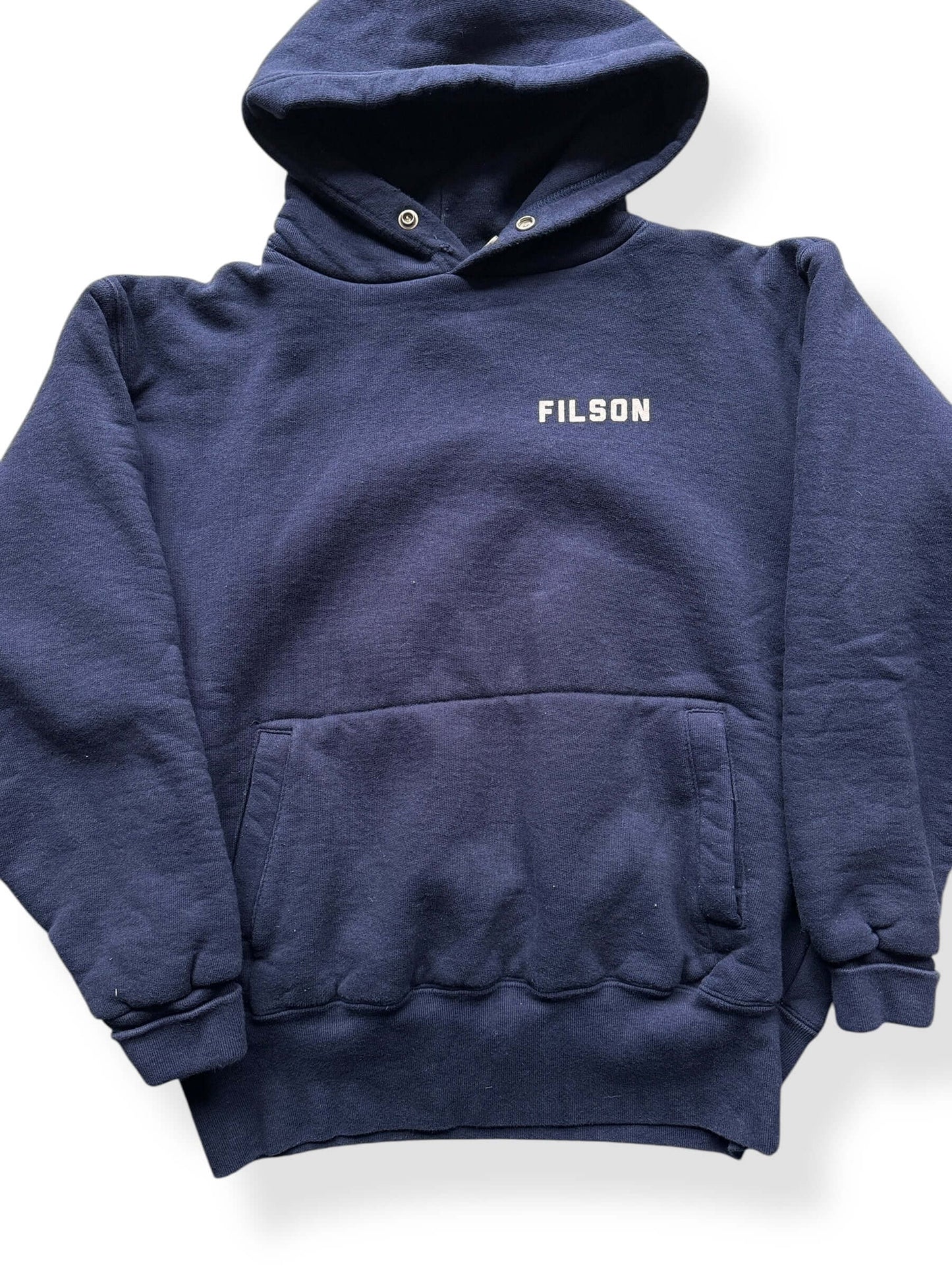 Front Close Up of Filson Trawler Hoodie SZ S