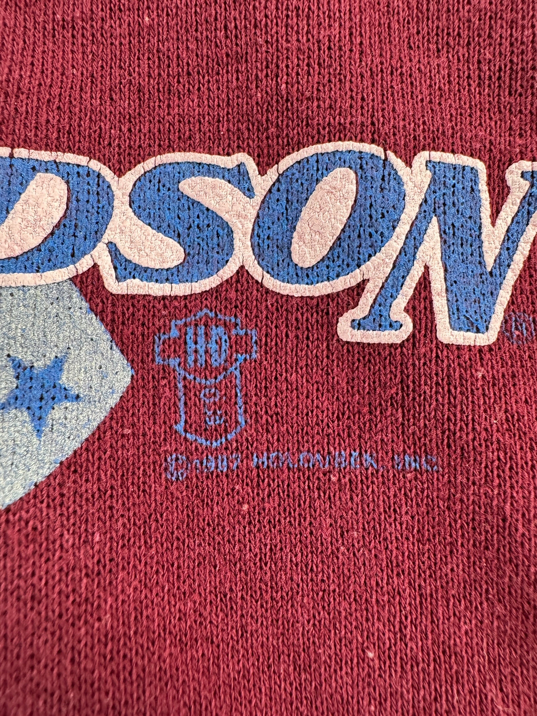 Trademark on Vintage '86 Harley Hoodie SZ XL