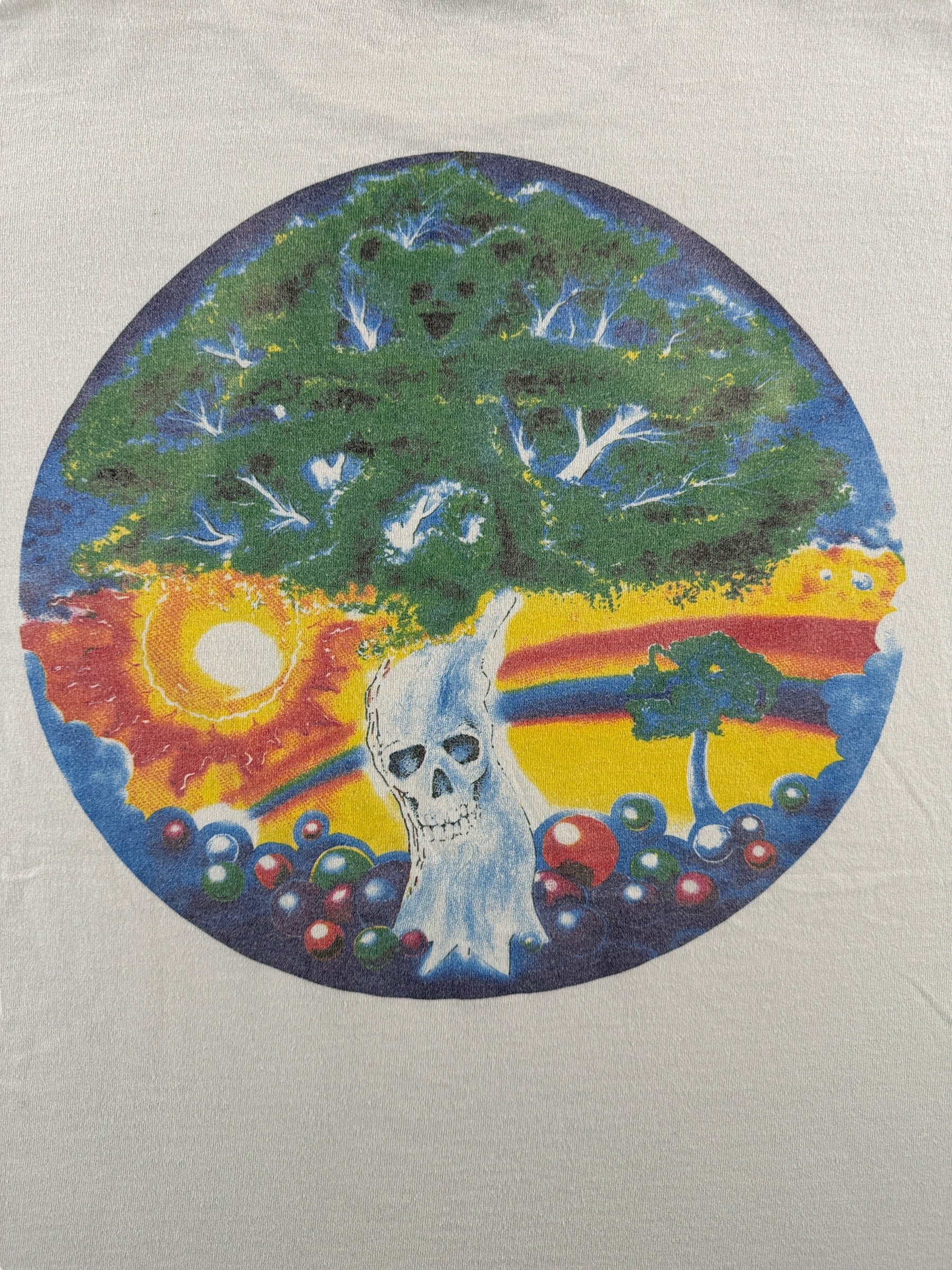 Back Graphic on Vintage Peace Bear Grateful Dead Tee SZ XL