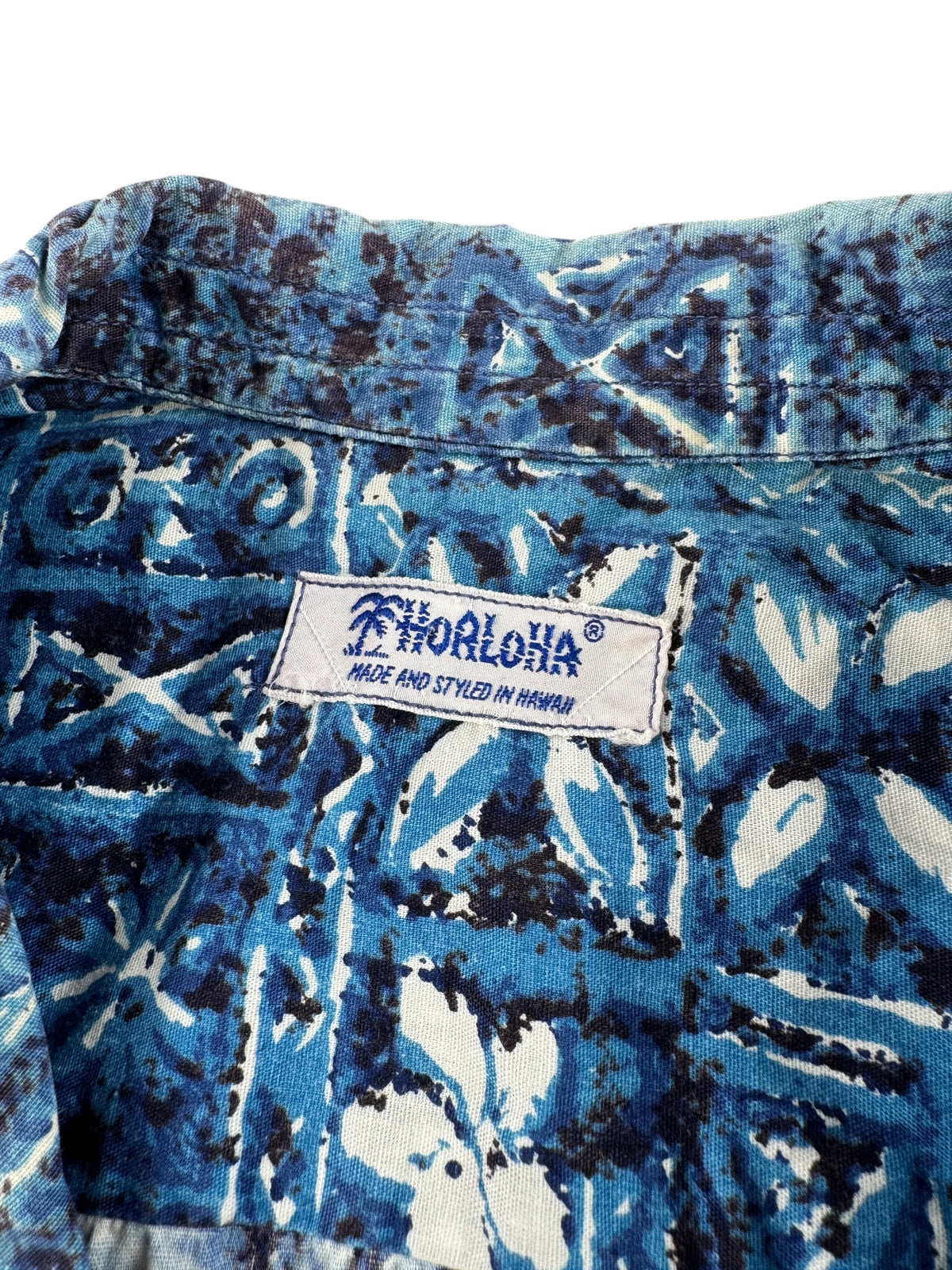 Tags on Vintage Hoaloha Cotton Aloha Shirt SZ XL