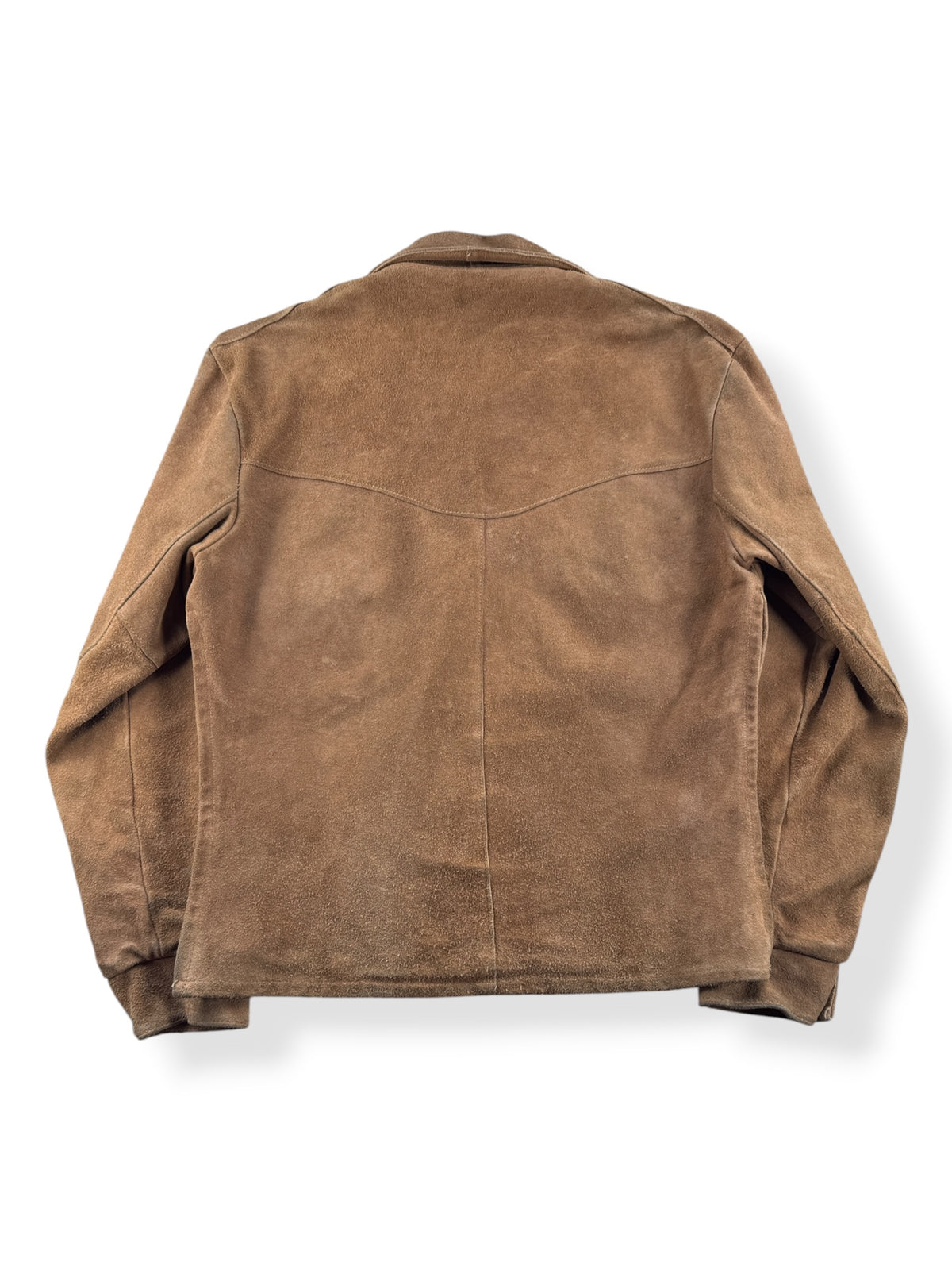 Back of Vintage Leather Lace Up Pullover SZ M
