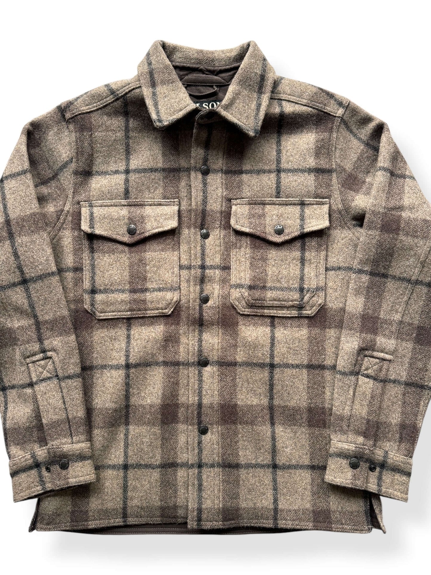 Filson Lined Mackinaw Wool Jac-Shirt SZ S