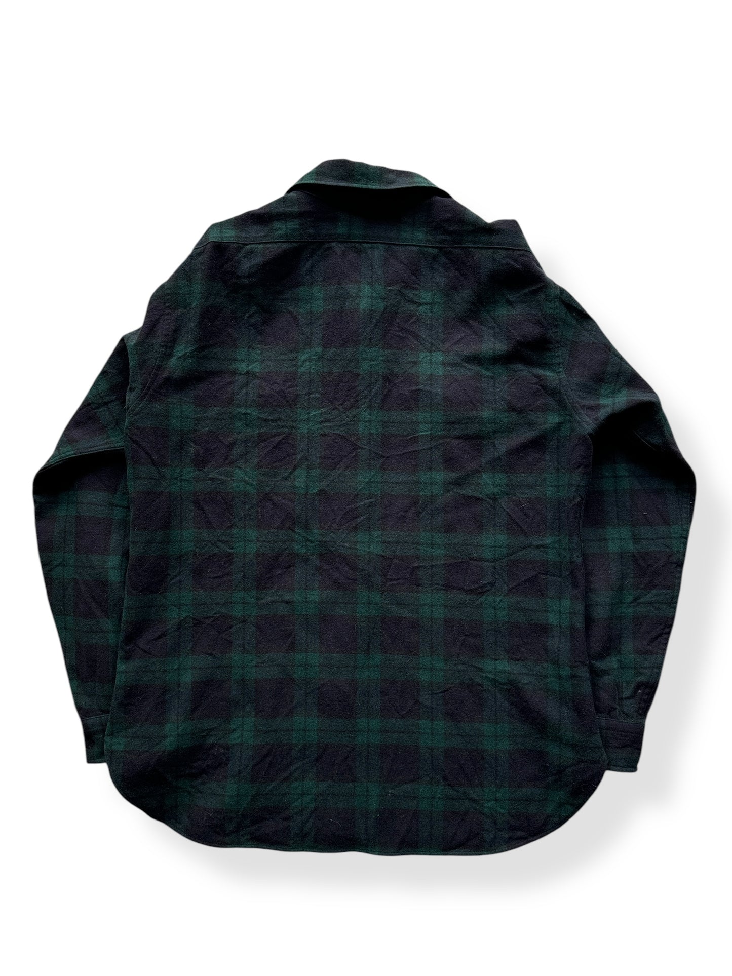 Back of Pendy Blackwatch Tartan Flannel SZ L