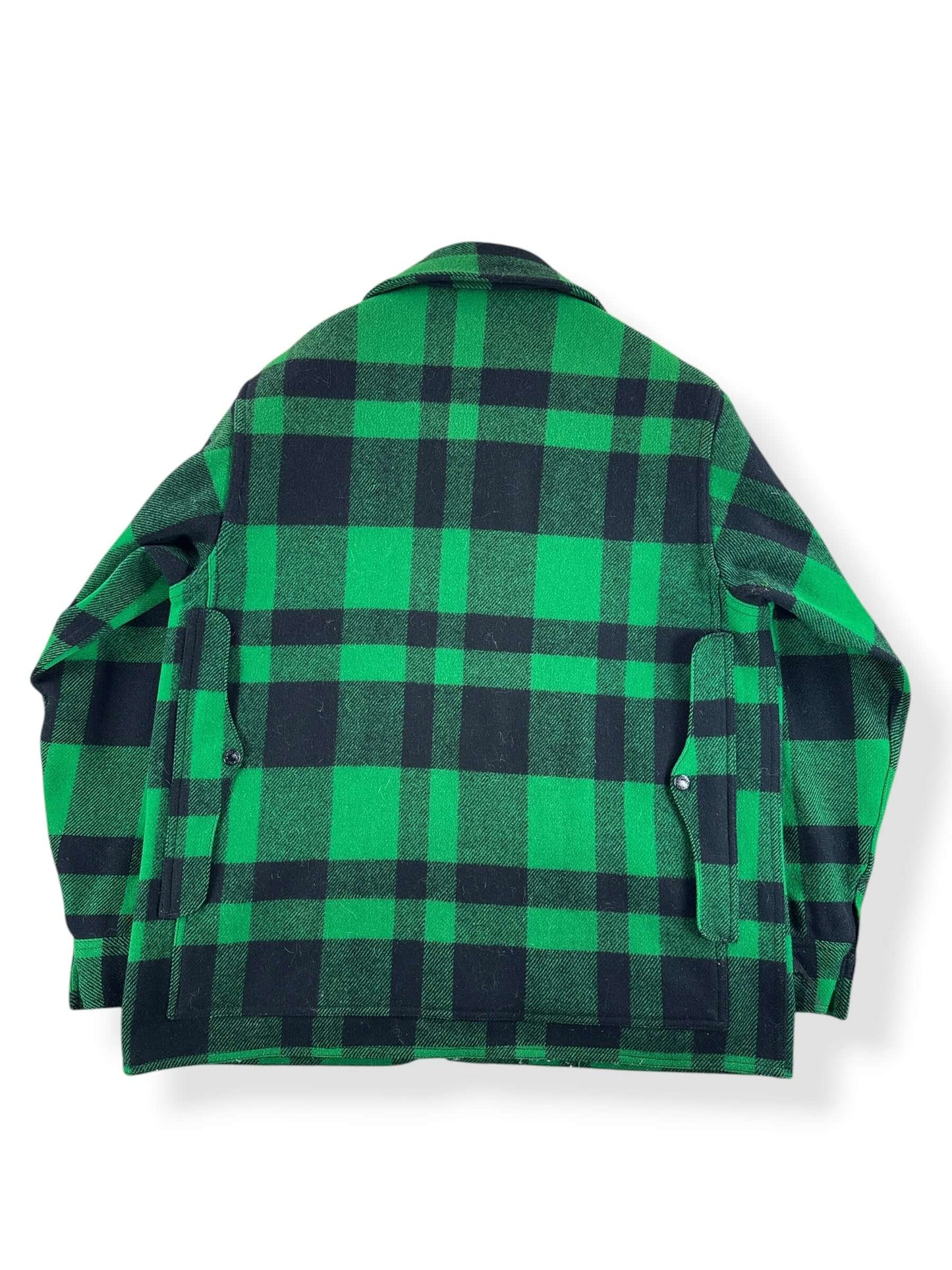 Back of Vintage Green and Black Filson Union Made Cruiser Jacket SZ XL