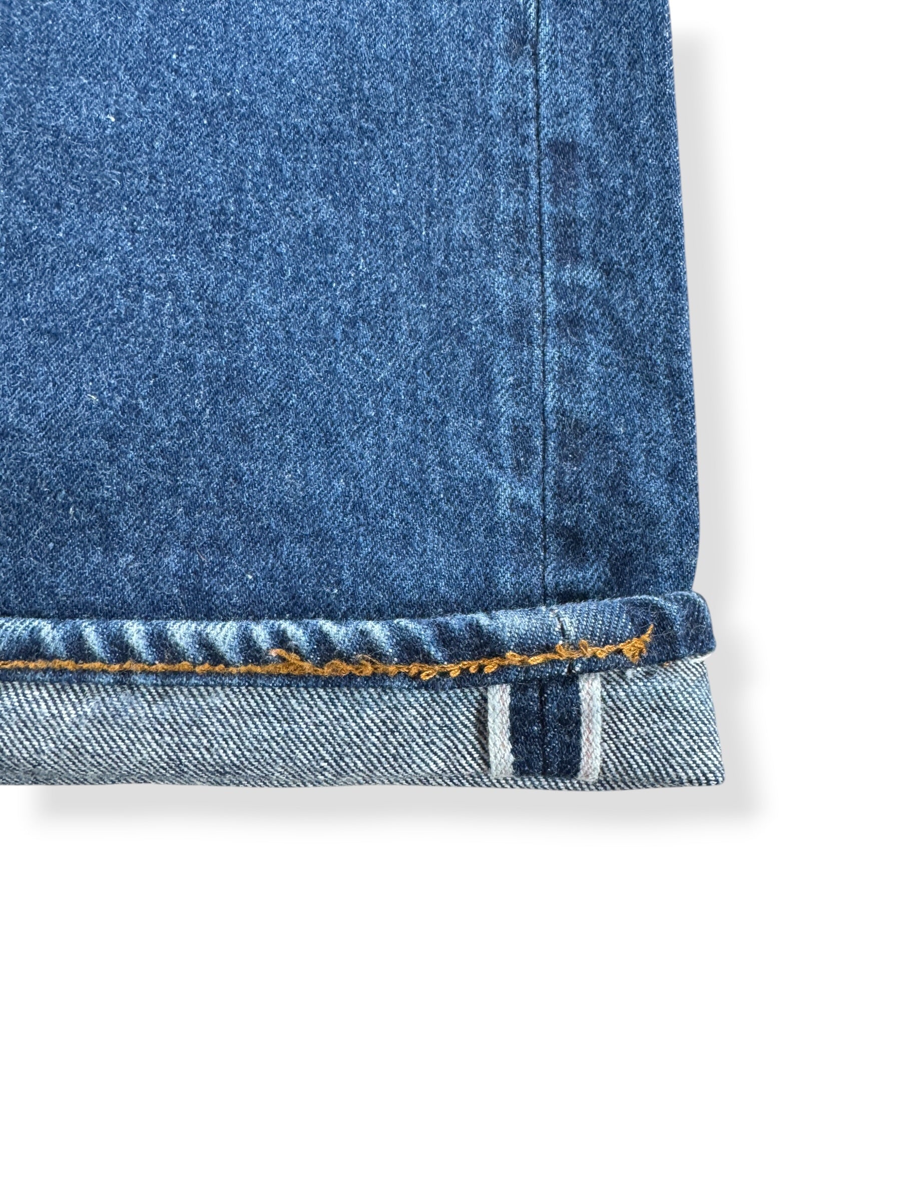 Redlines on Vintage Dark Double Stitch Levis 501 Redline Jeans W40 - AS IS