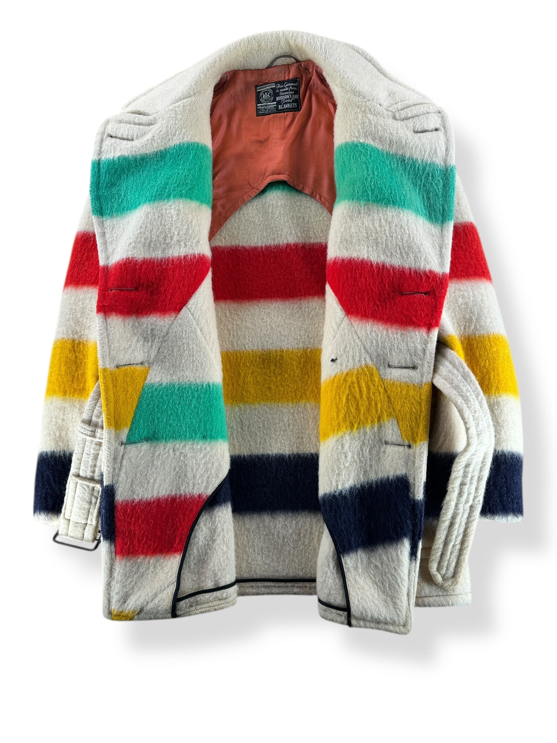 Inside of Vintage Hudson's Bay Blanket Coat SZ L