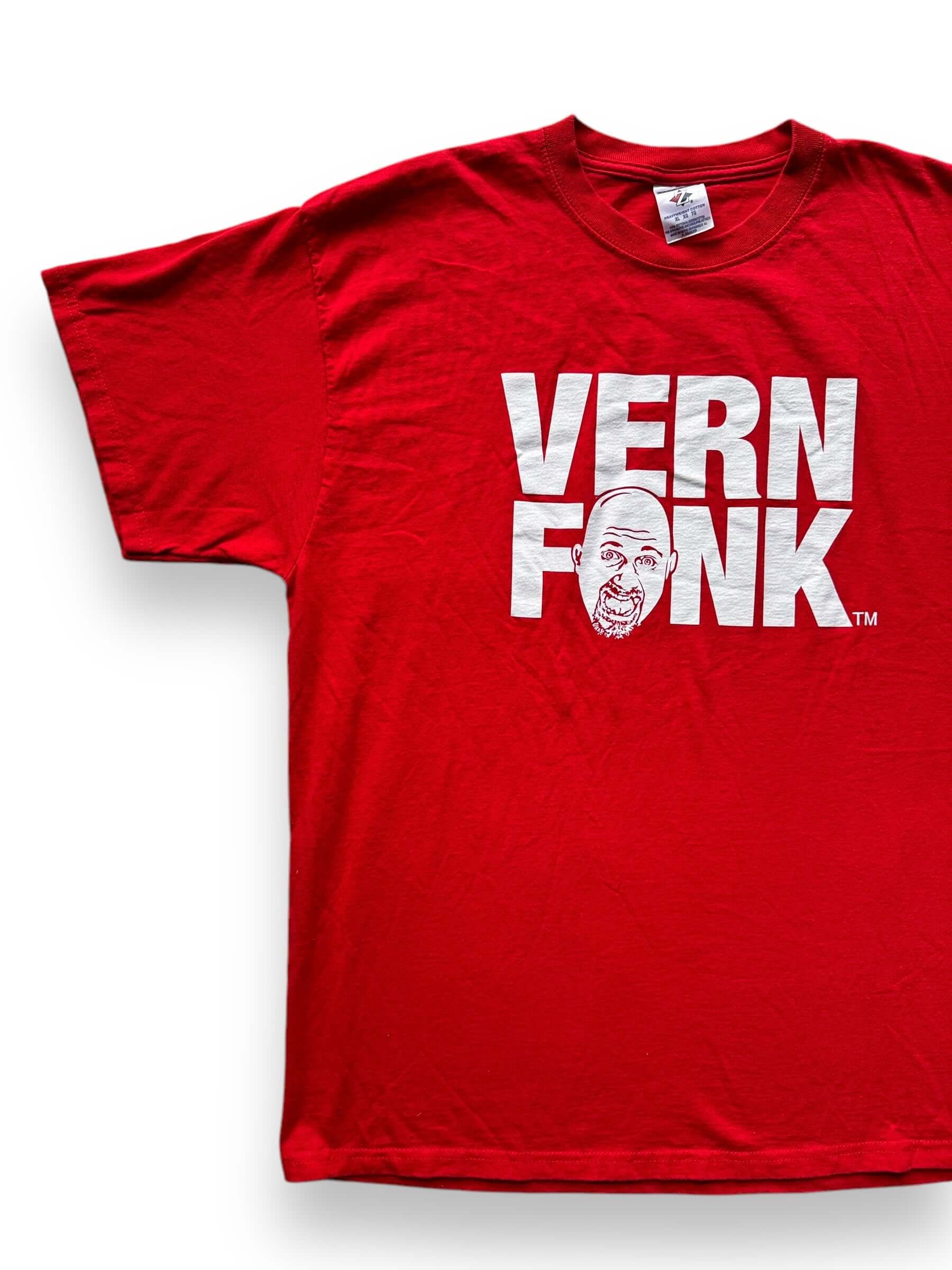 Front Right of Vintage Vern Fonk Insurance Tee SZ XL