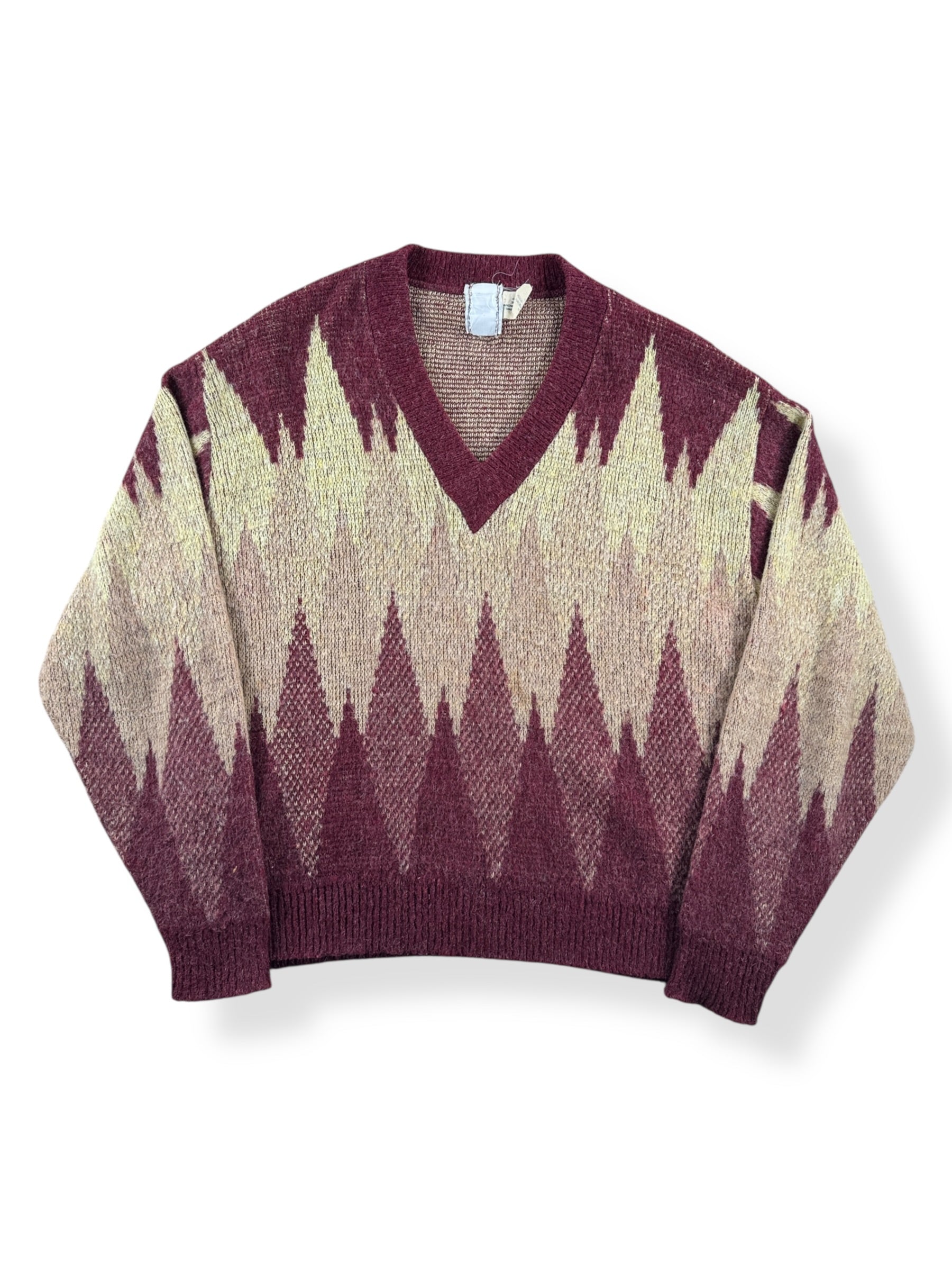 Front of Vintage Mohair Acrylic Blend Sweater SZ M