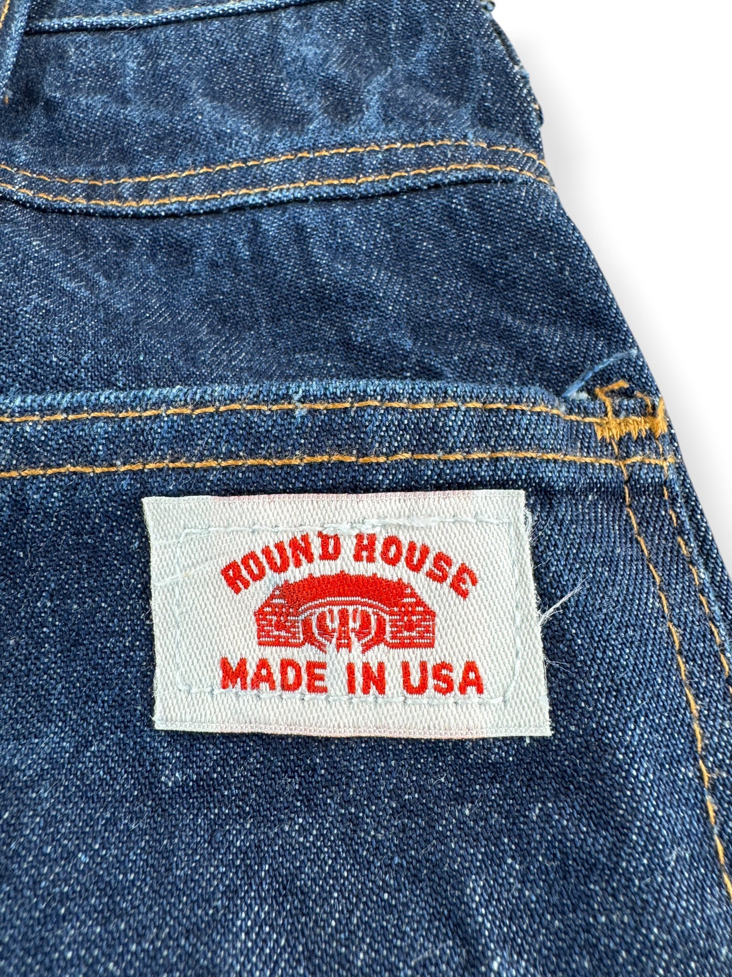 Label on Vintage Roundhouse Denim Carpenter Jeans W36