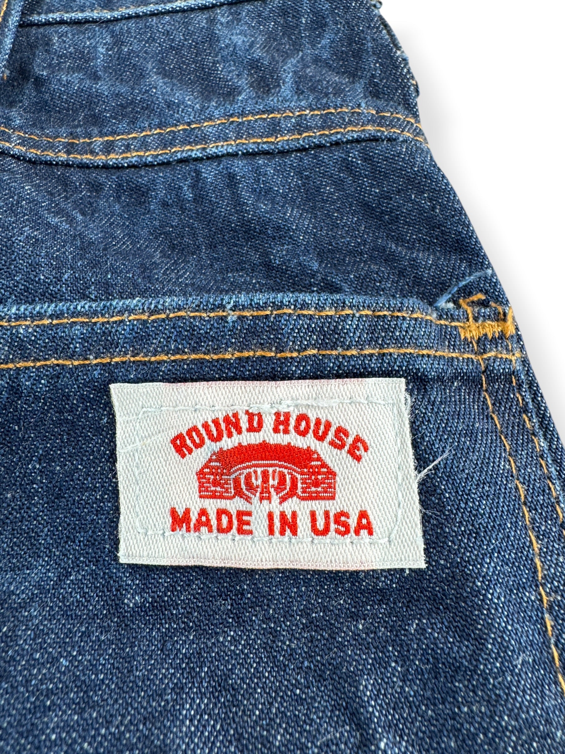 Label on Vintage Roundhouse Denim Carpenter Jeans W36