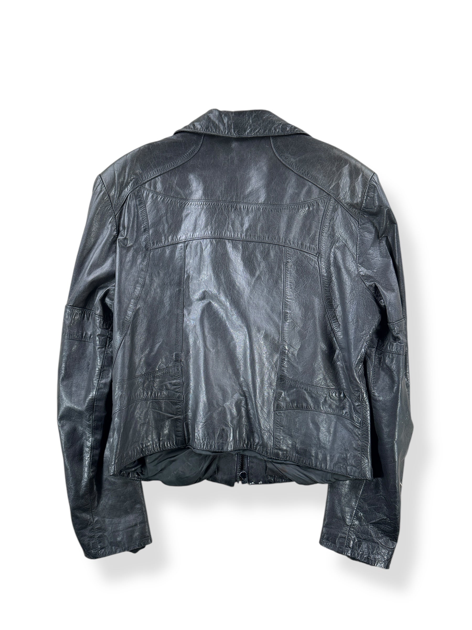 Back of Vintage 70s Wilson's Cropped Leather Jacket SZ 44