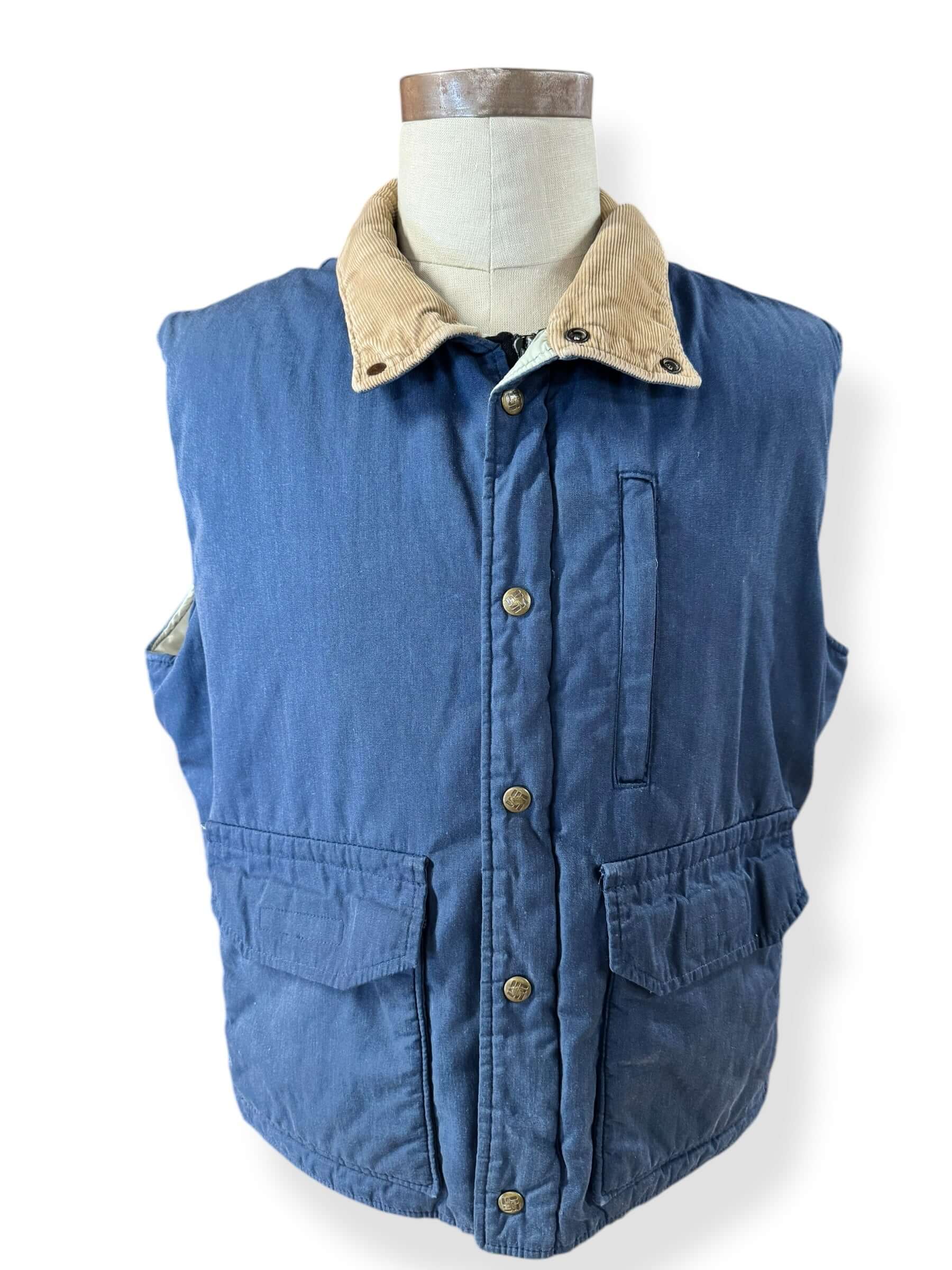 Front view of x1980s Columbia Lightweight Vest L