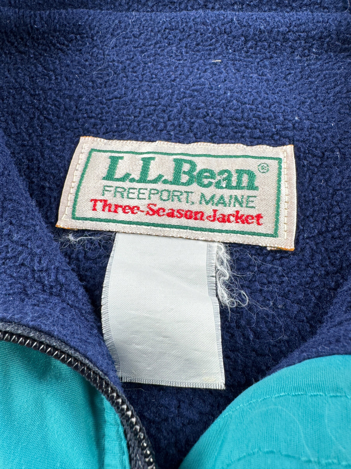Tags on Vintage LL Bean Ladies Fleece Lined Jacket SZ M