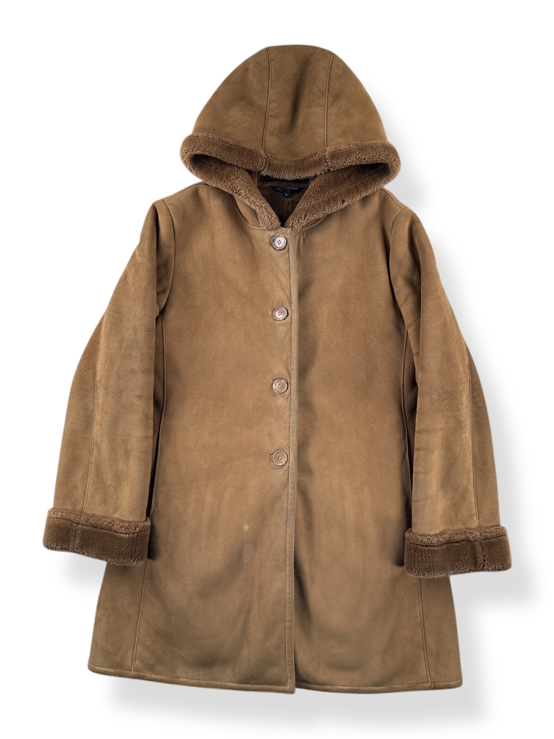 Front of Vintage Denali Suede/Shearling Coat SZ M