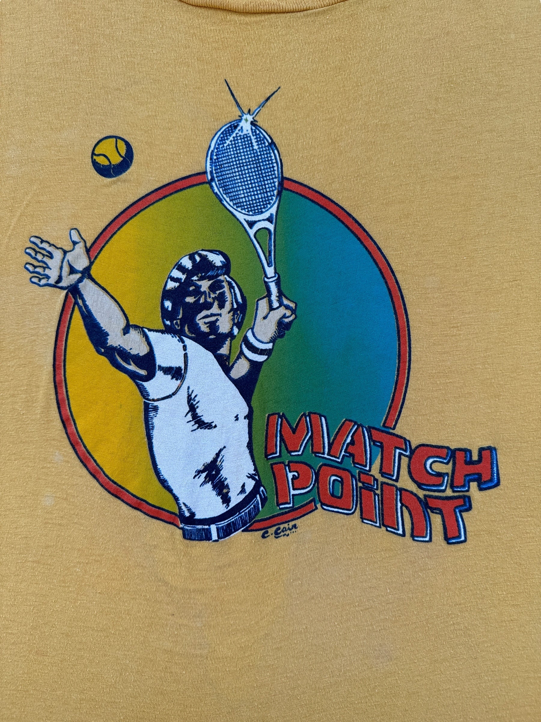 Graphic of Vintage Match Point Tee SZ M