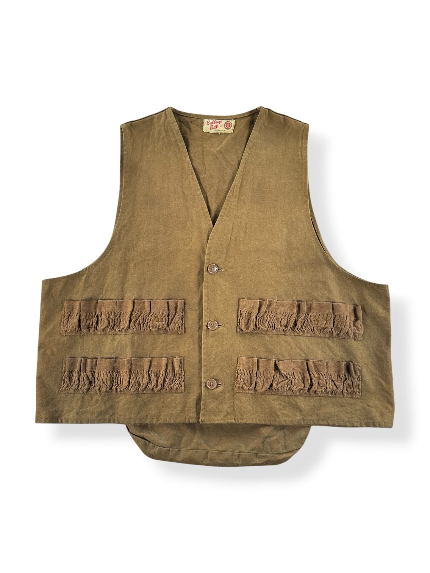 Front of Vintage Bullseye Bill Hunting Vest SZ XL