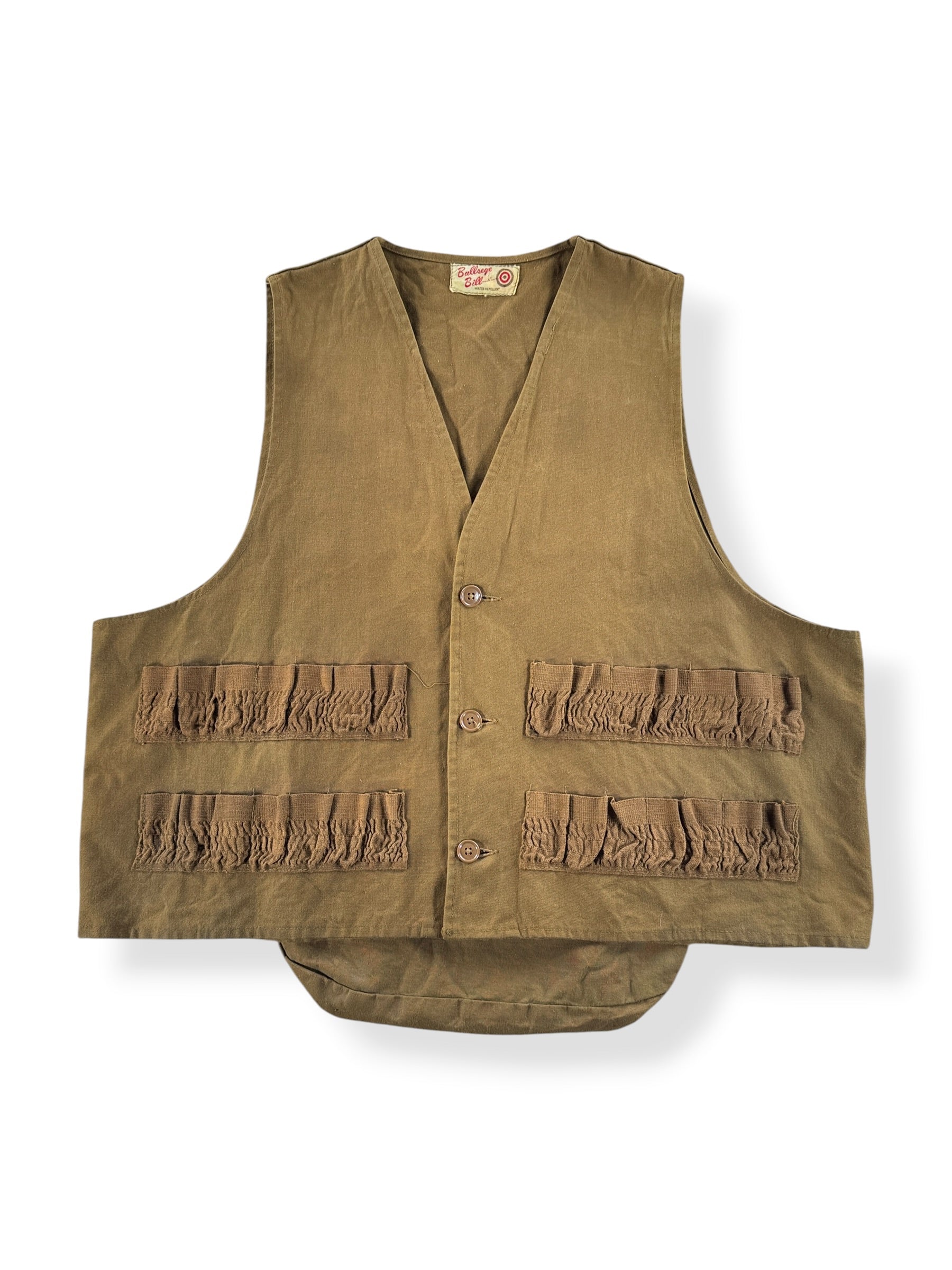 Front of Vintage Bullseye Bill Hunting Vest SZ XL