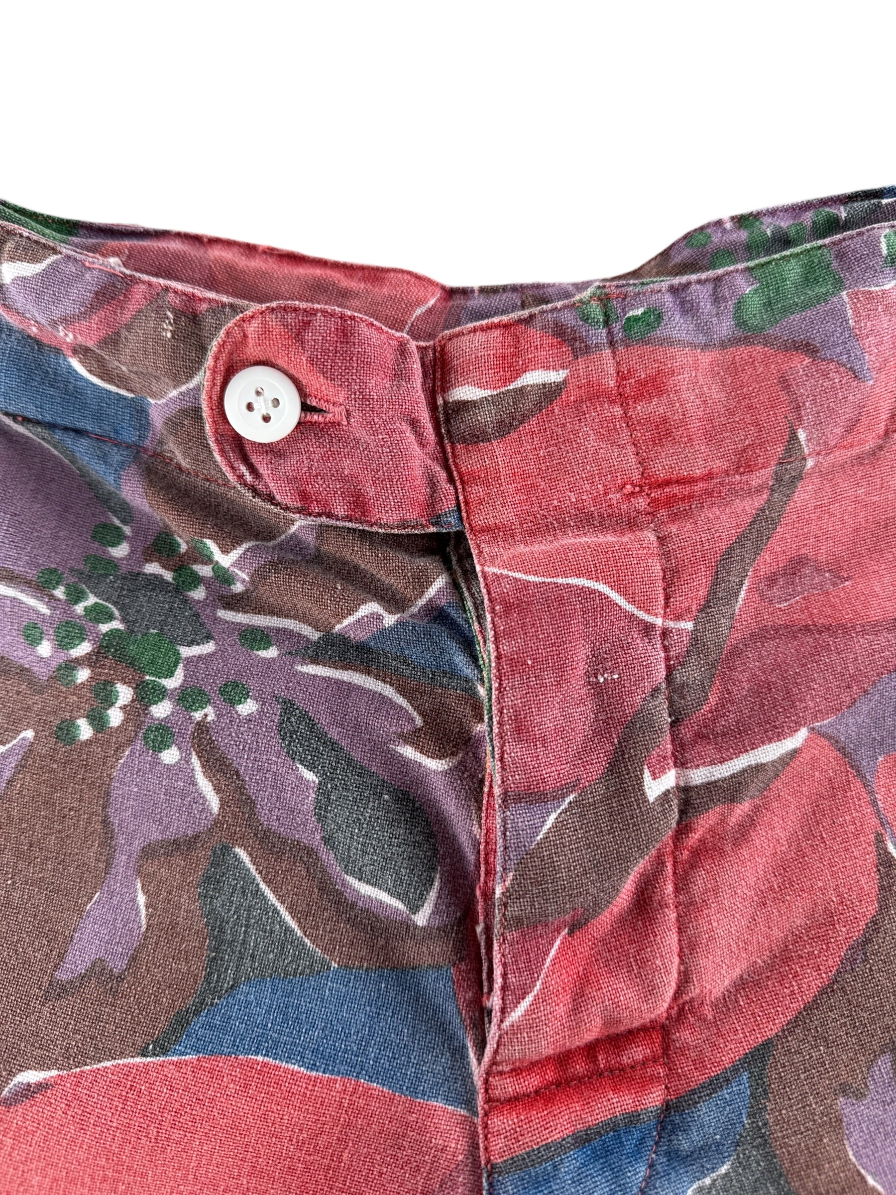 Button on Vintage 80's Swim Shorts W40