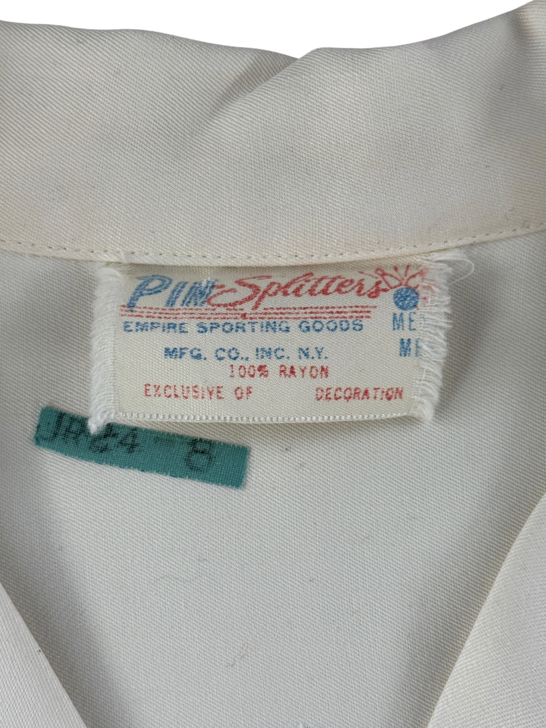 Tag on Vintage Hasbro Chain Stitched Rayon Bowling Shirt SZ L
