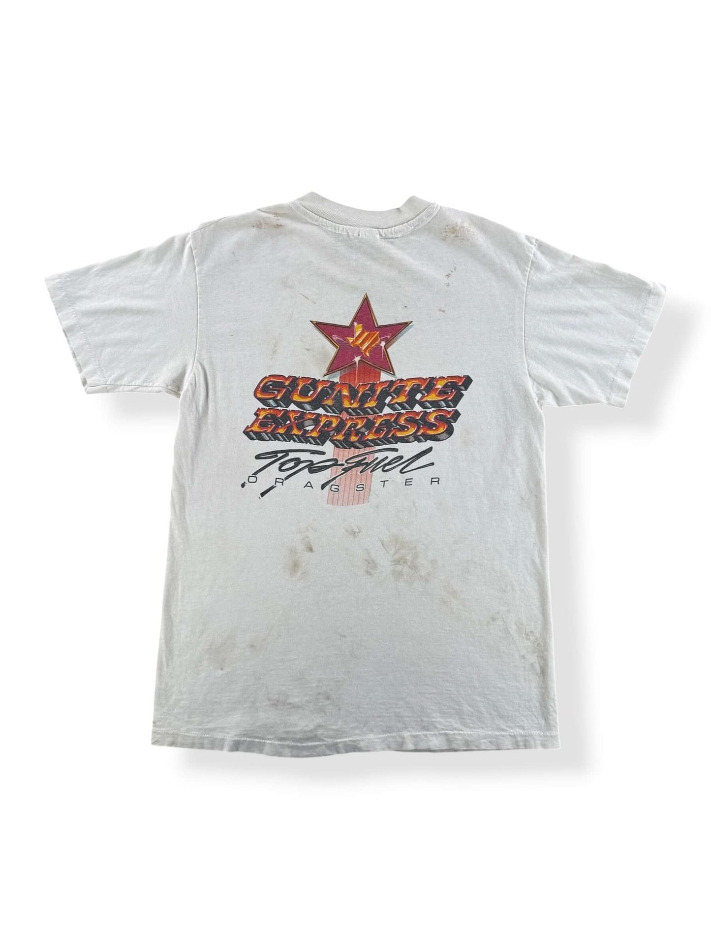 Back of Vintage Gunite Express Tee SZ M (Fits S) - AS IS