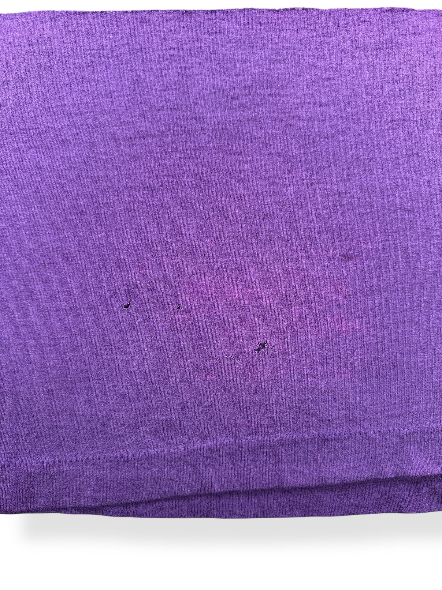 Holes on Vintage Montana Cowboy's Prayer Tee SZ M