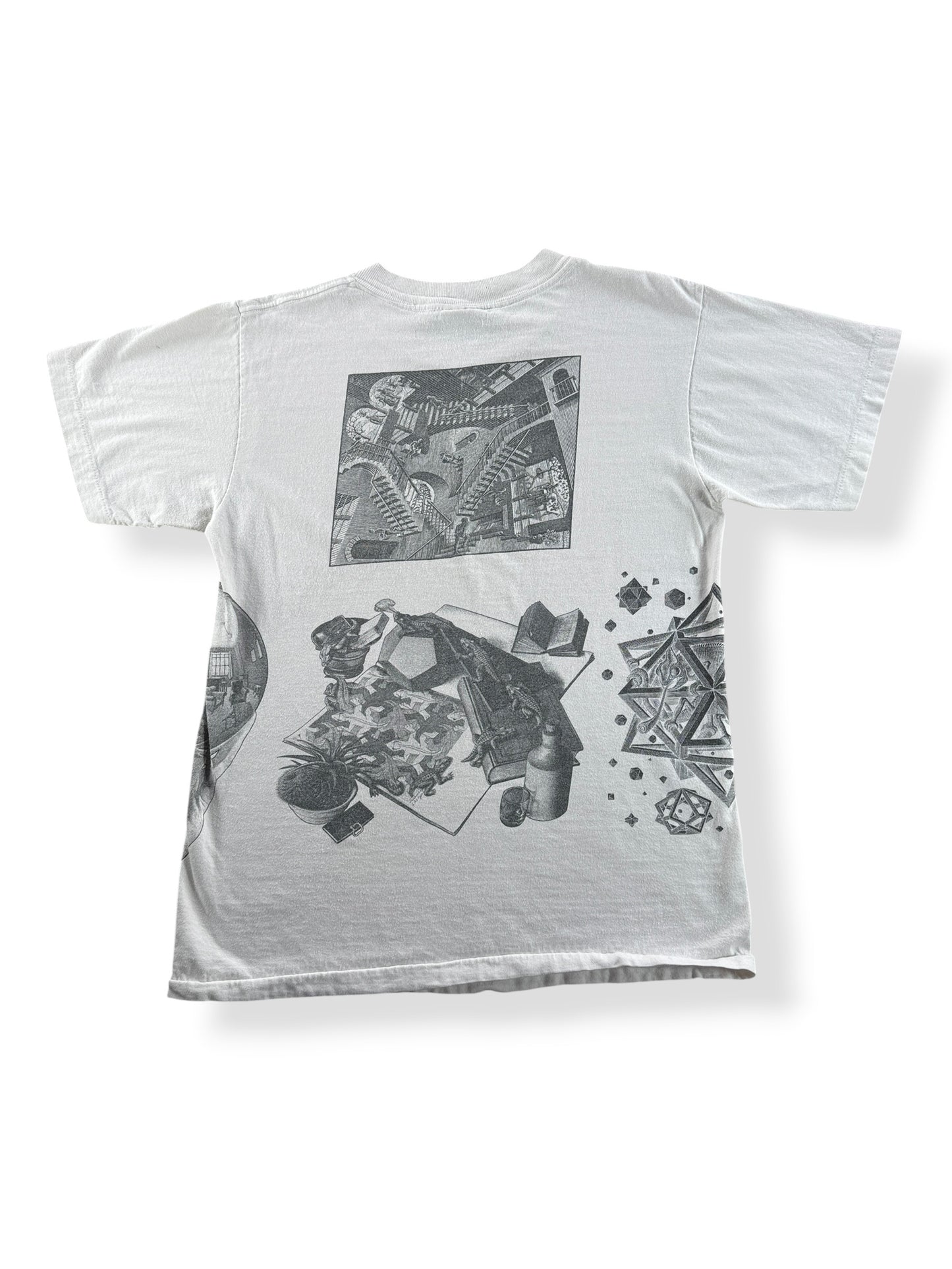 Back of Vintage Andazia MC Escher AOP Tee SZ M