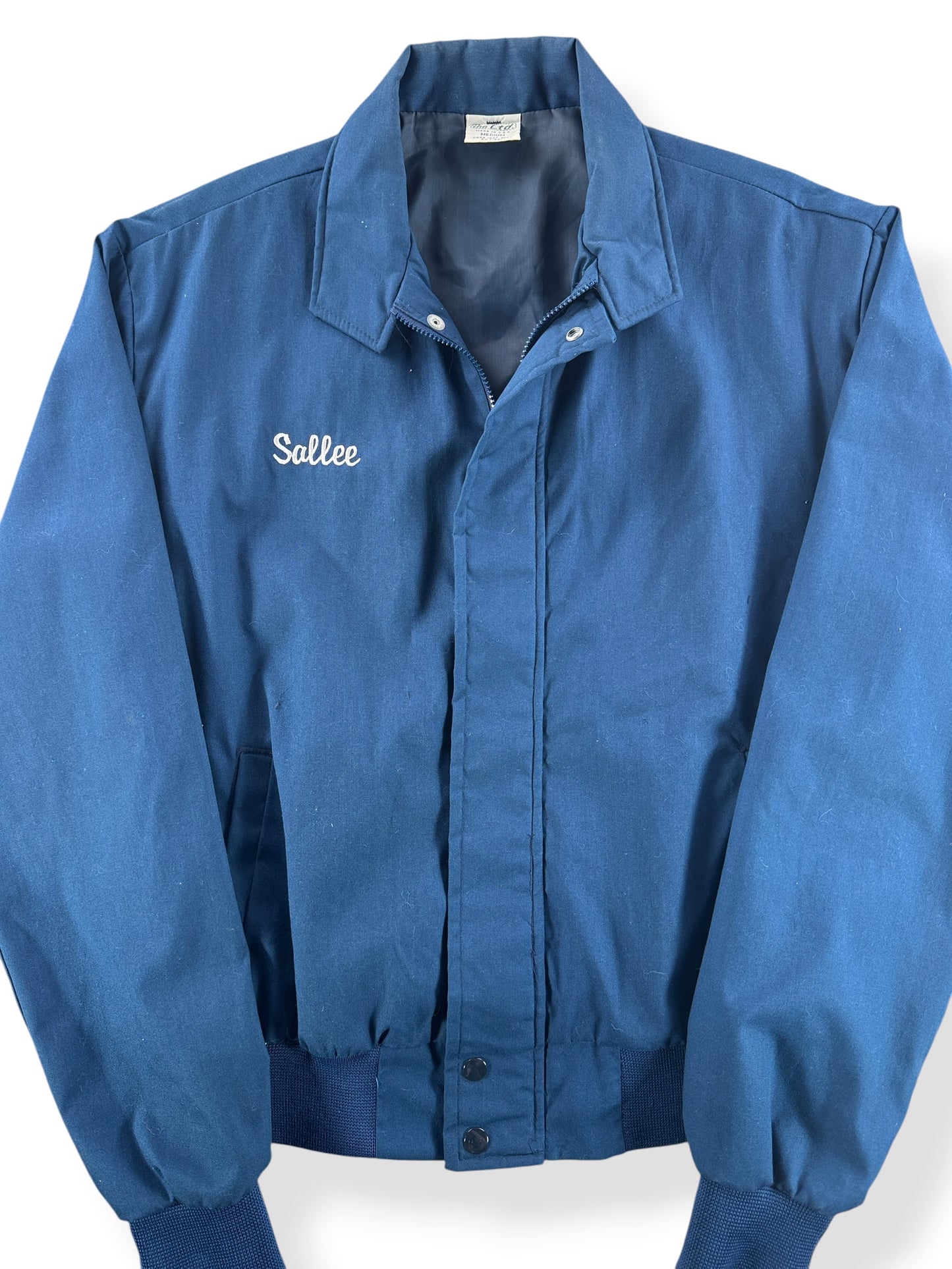 Front Close Up of Vintage "Sallee" Windbreaker SZ M
