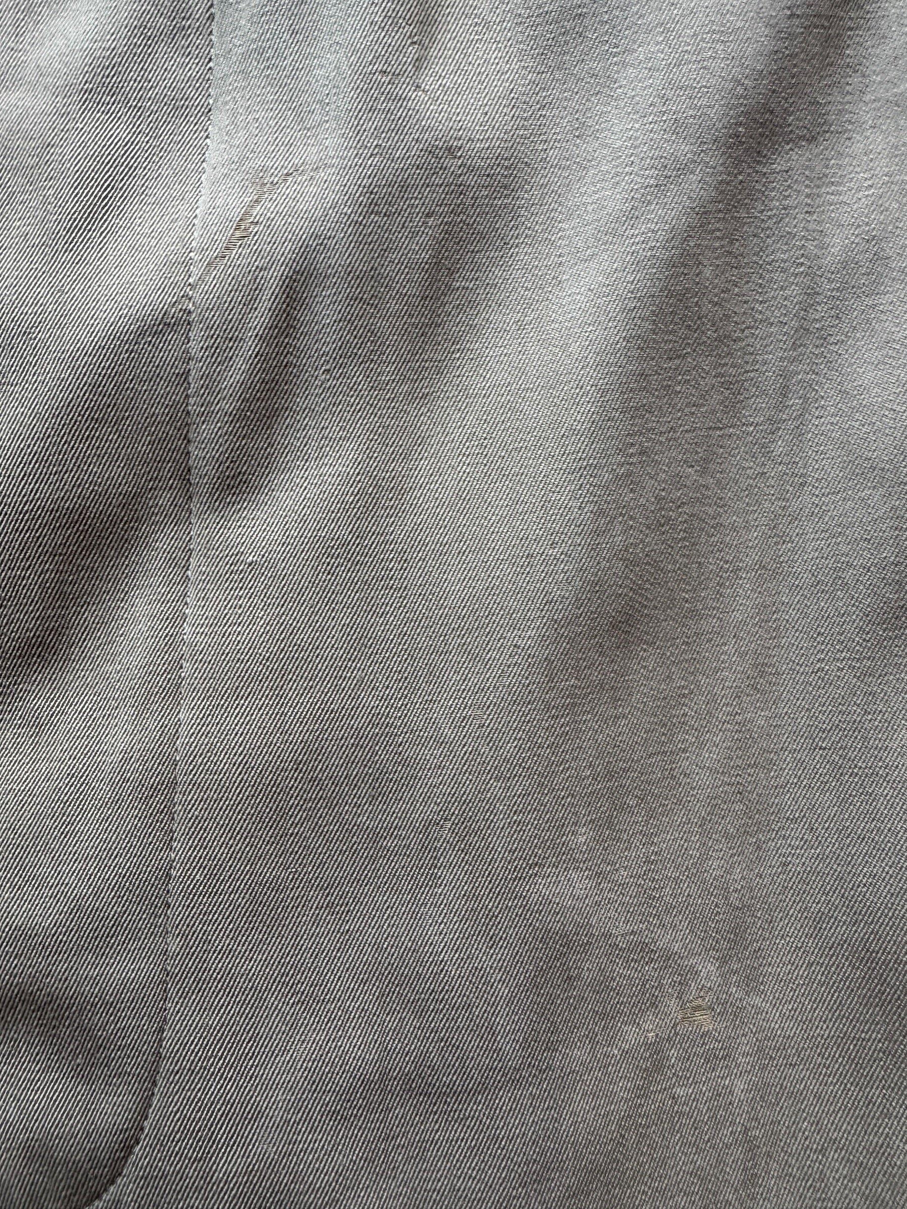 Wear on Vintage Wool Gabardine Trench Coat SZ XL