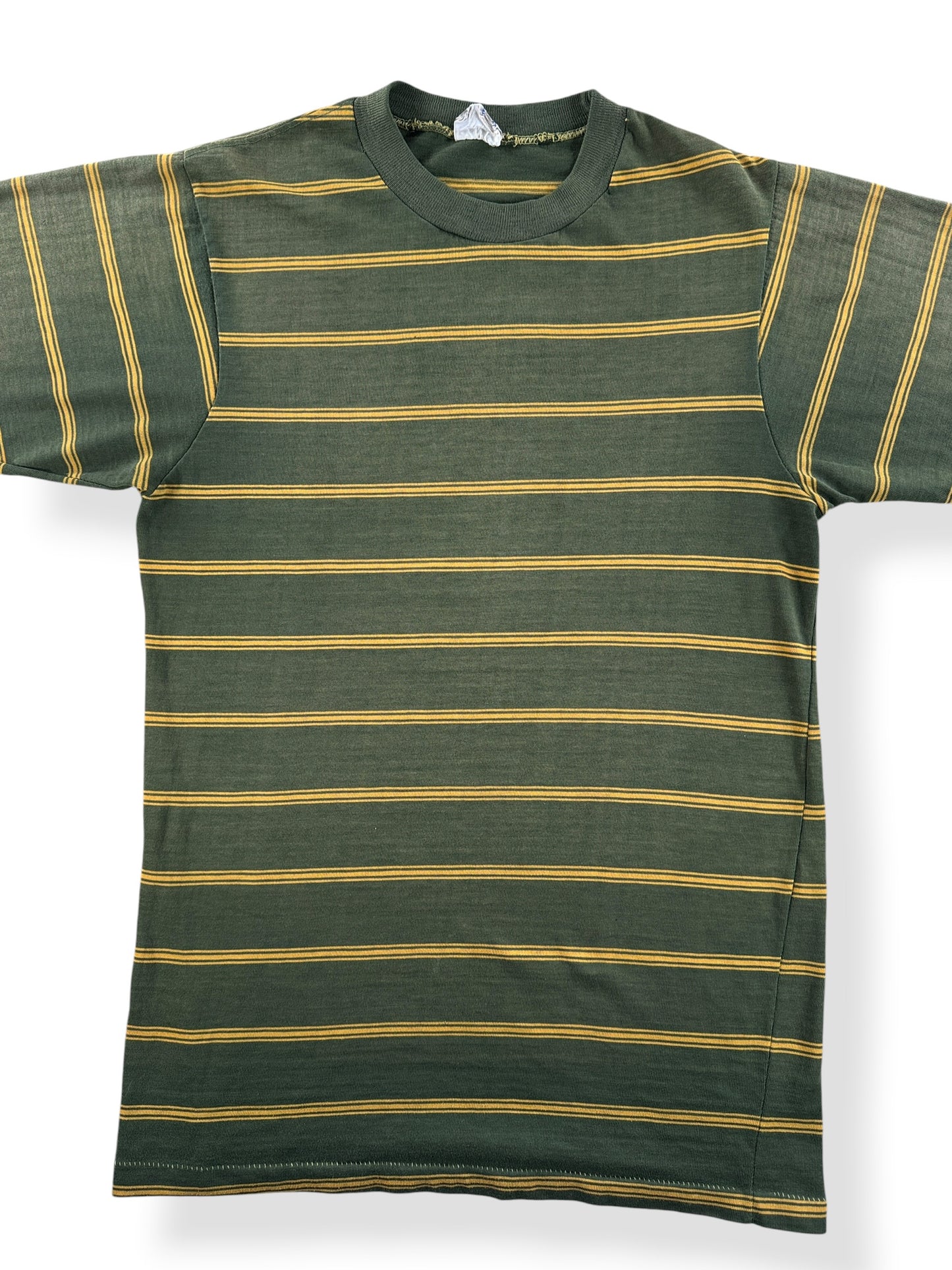 Front Close Up of Vintage Towncraft Penney's Striper Tee SZ M (Fits S)