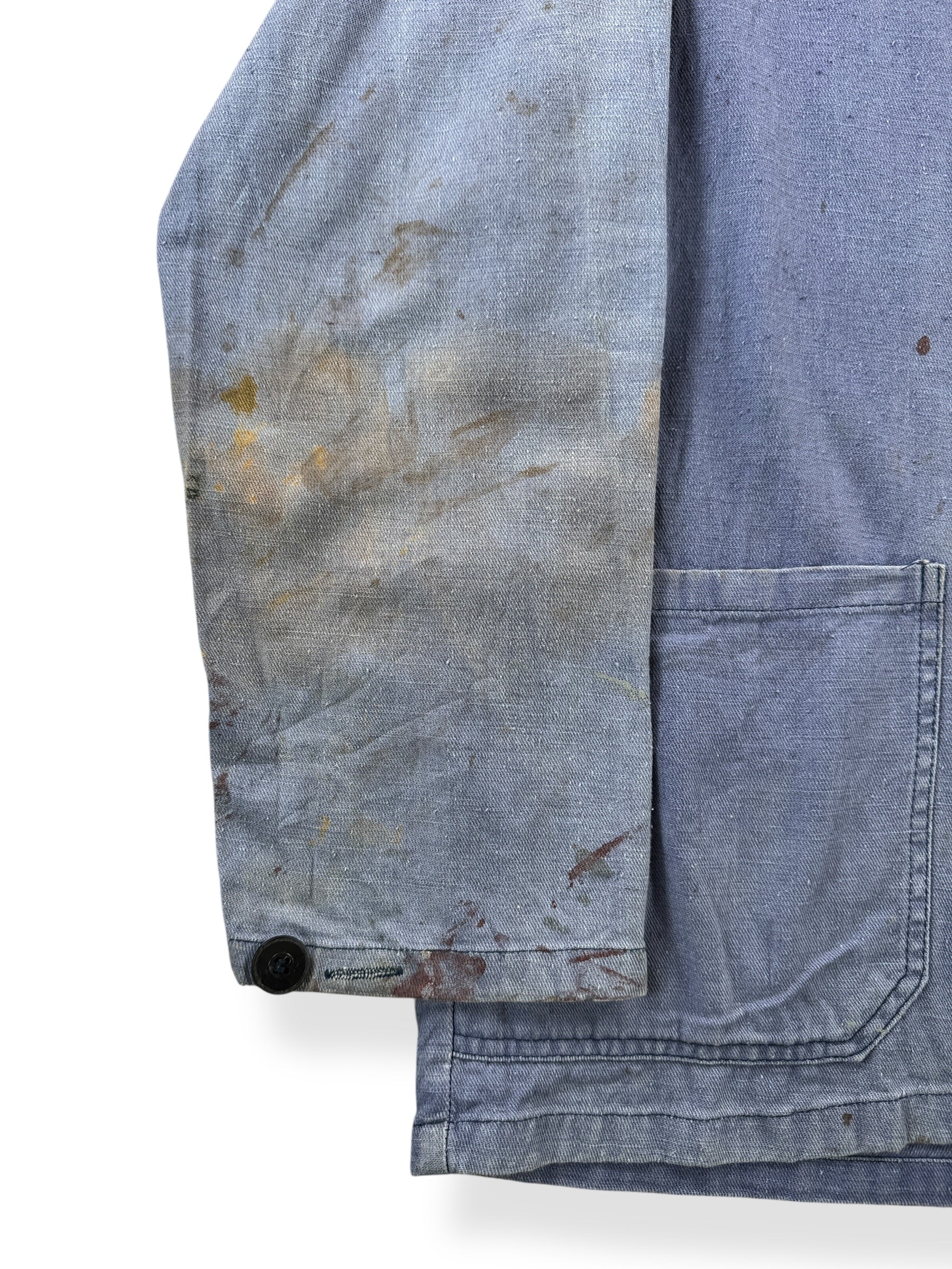 Stains on Vintage Tejg French Chore Coat SZ L