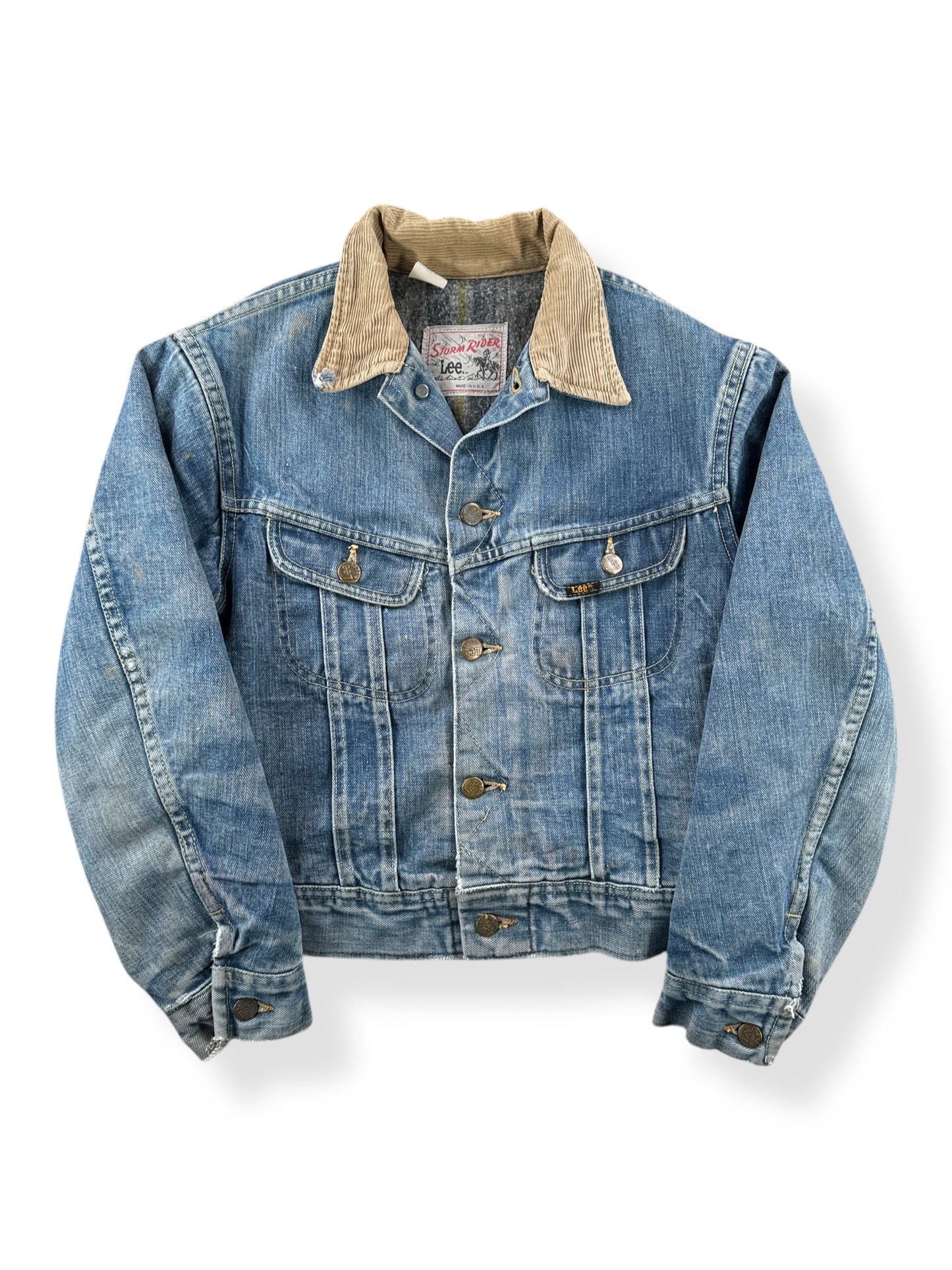 Front of Vintage Lee Storm Rider AS IS SZ XS