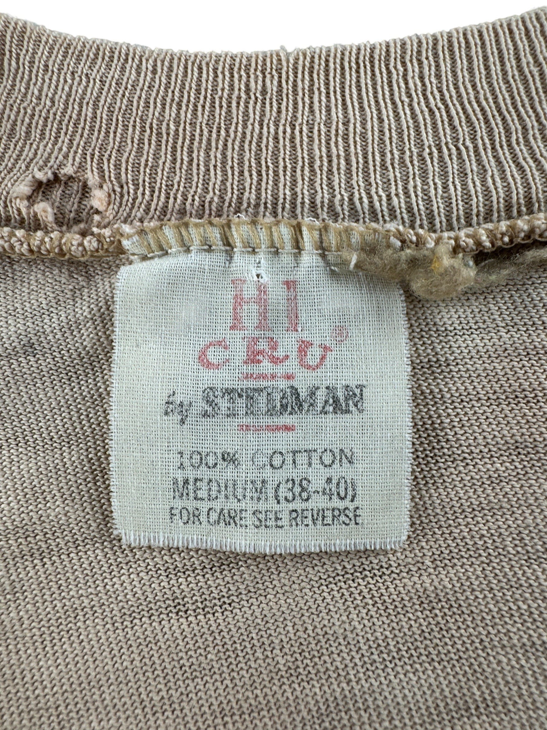 Tag on Vintage 70s Bill's Liquors Heineken Tee SZ M