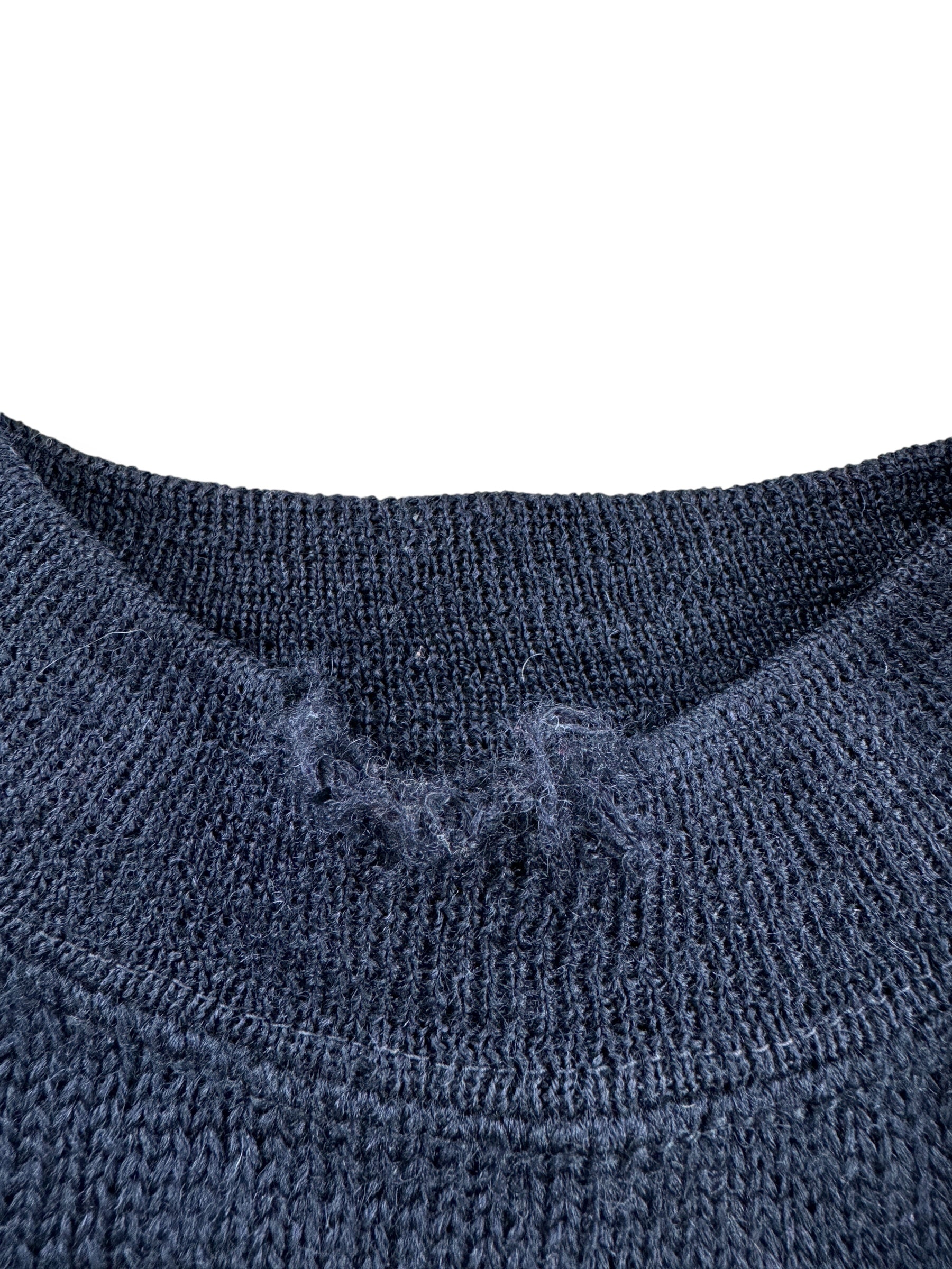 Damage on Vintage USN Wool Sweater SZ XS AS IS