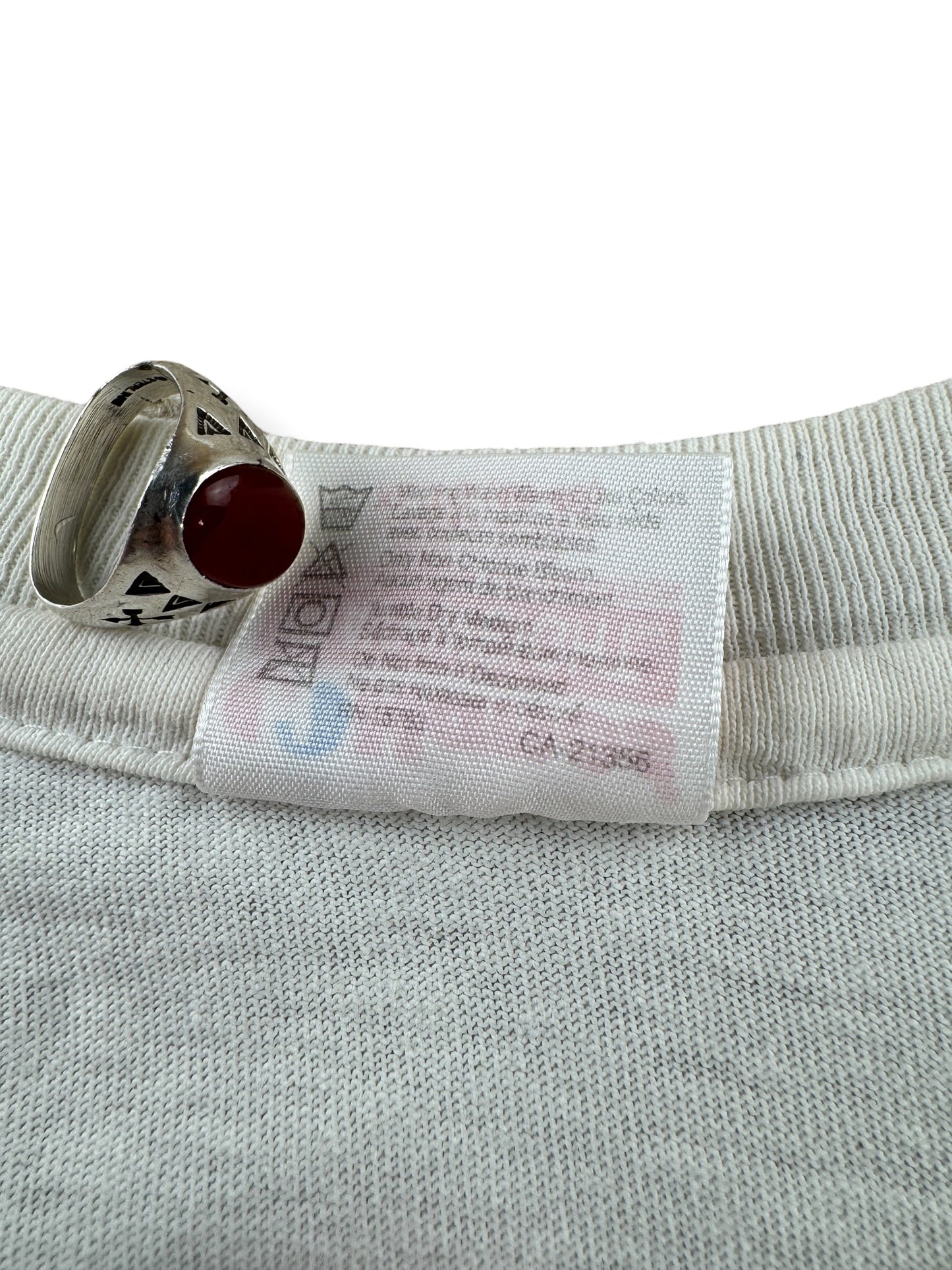 Back of tag on Vintage 1990s Heterophobic Tee XL