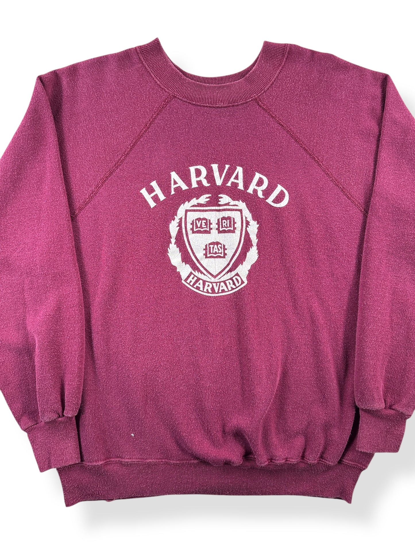 Front Close Up of Vintage Harvard Champion Sweatshirt SZ L (Fits M)