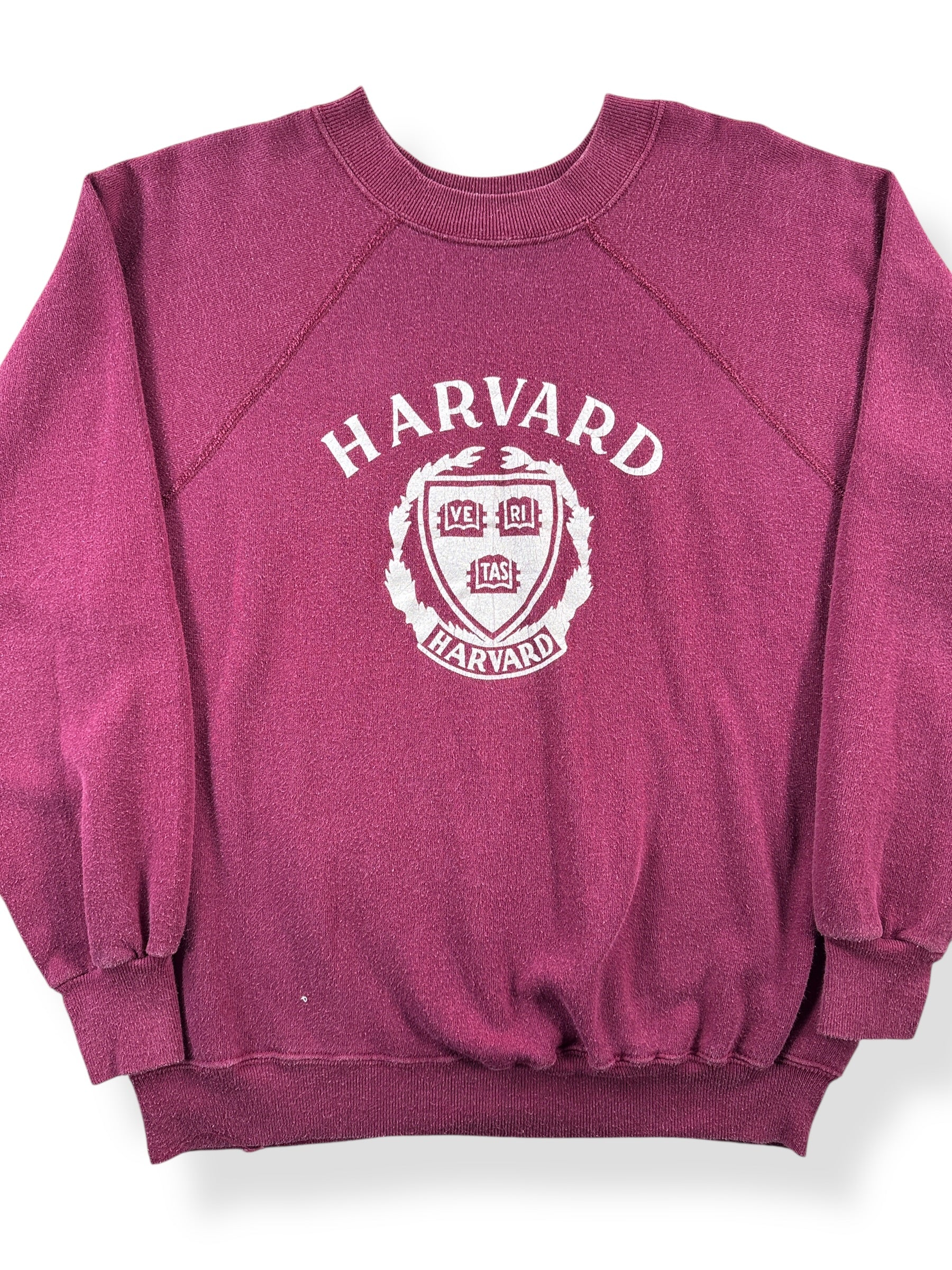 Front Close Up of Vintage Harvard Champion Sweatshirt SZ L (Fits M)