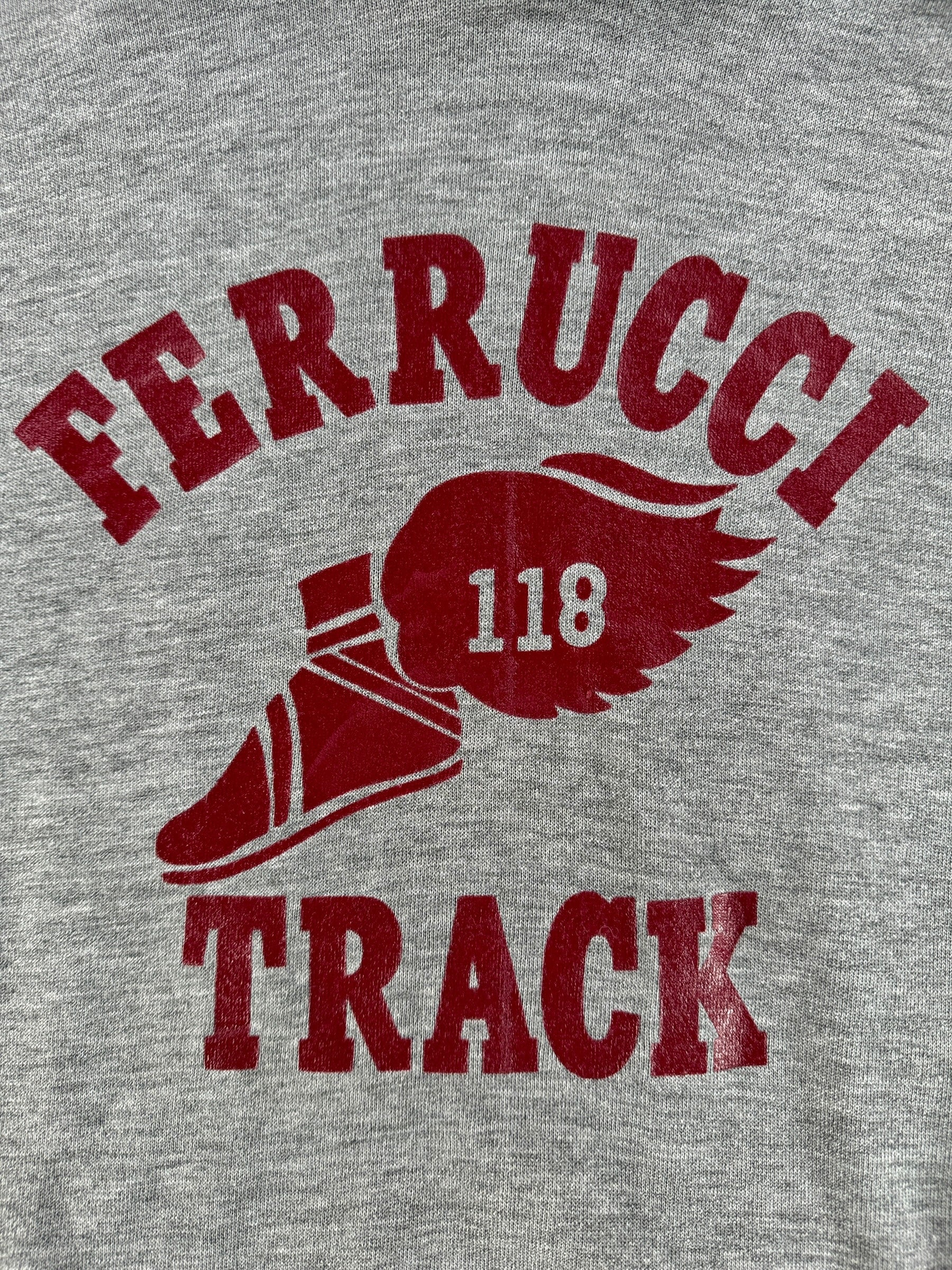 Front Graphic on Vintage Ferruci Track Hoodie SZ XL
