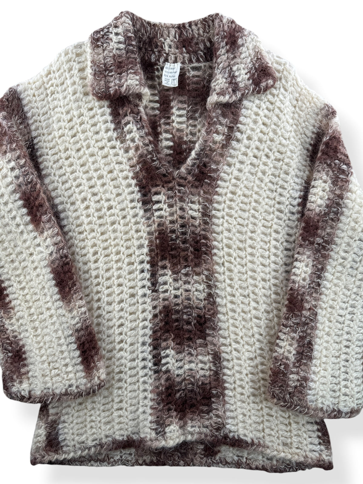 Close-up of Vintage Mohair Blend Sweater SZ S