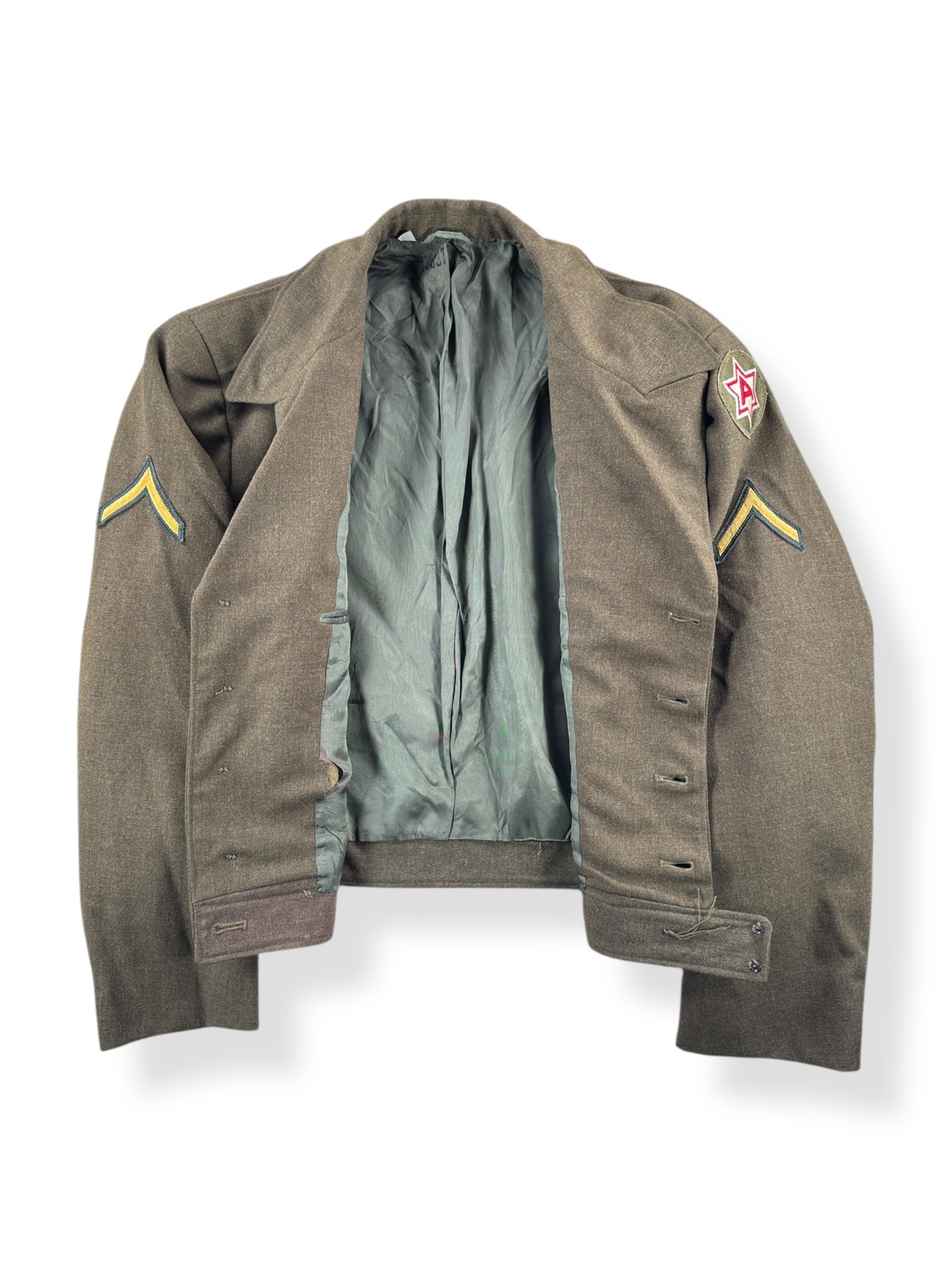 Inside of Vintage Eisenhower Military Jacket SZ XL