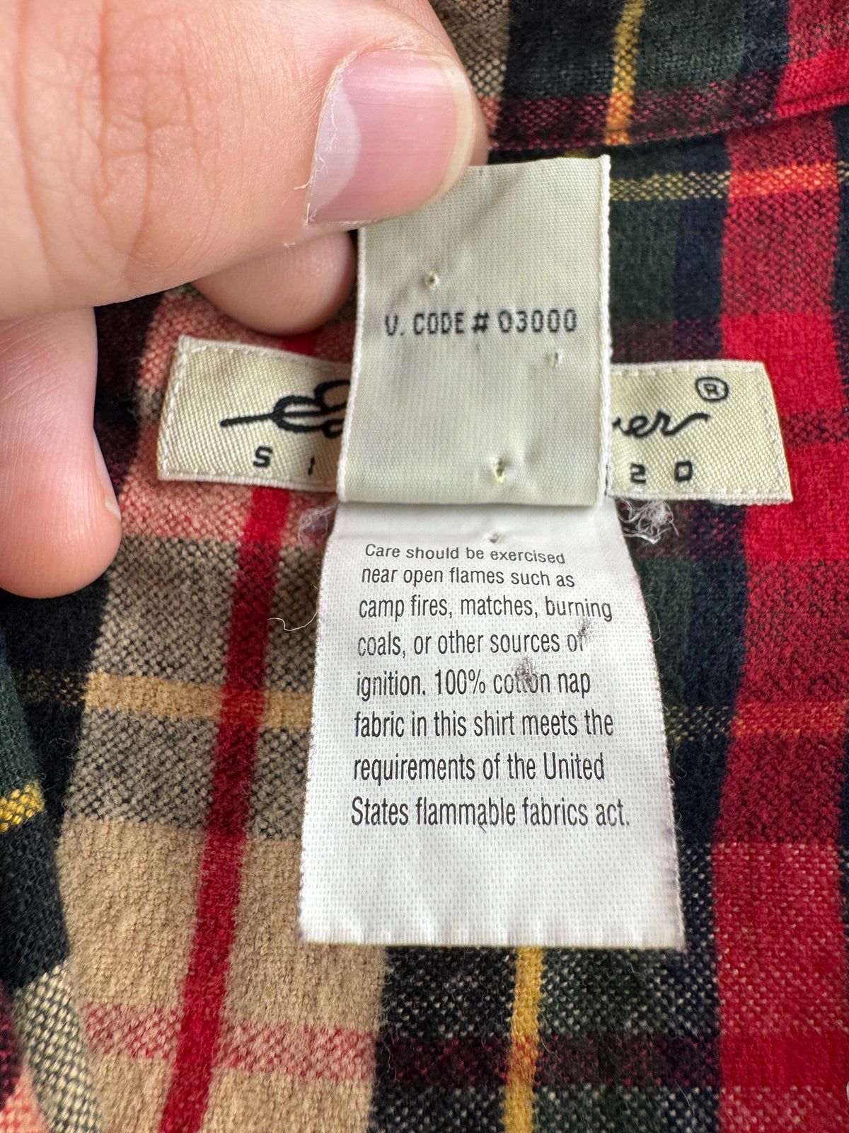 Tags on 2000s Eddie Bauer 1/4 Zip Cotton Pullover Shirt SZ M