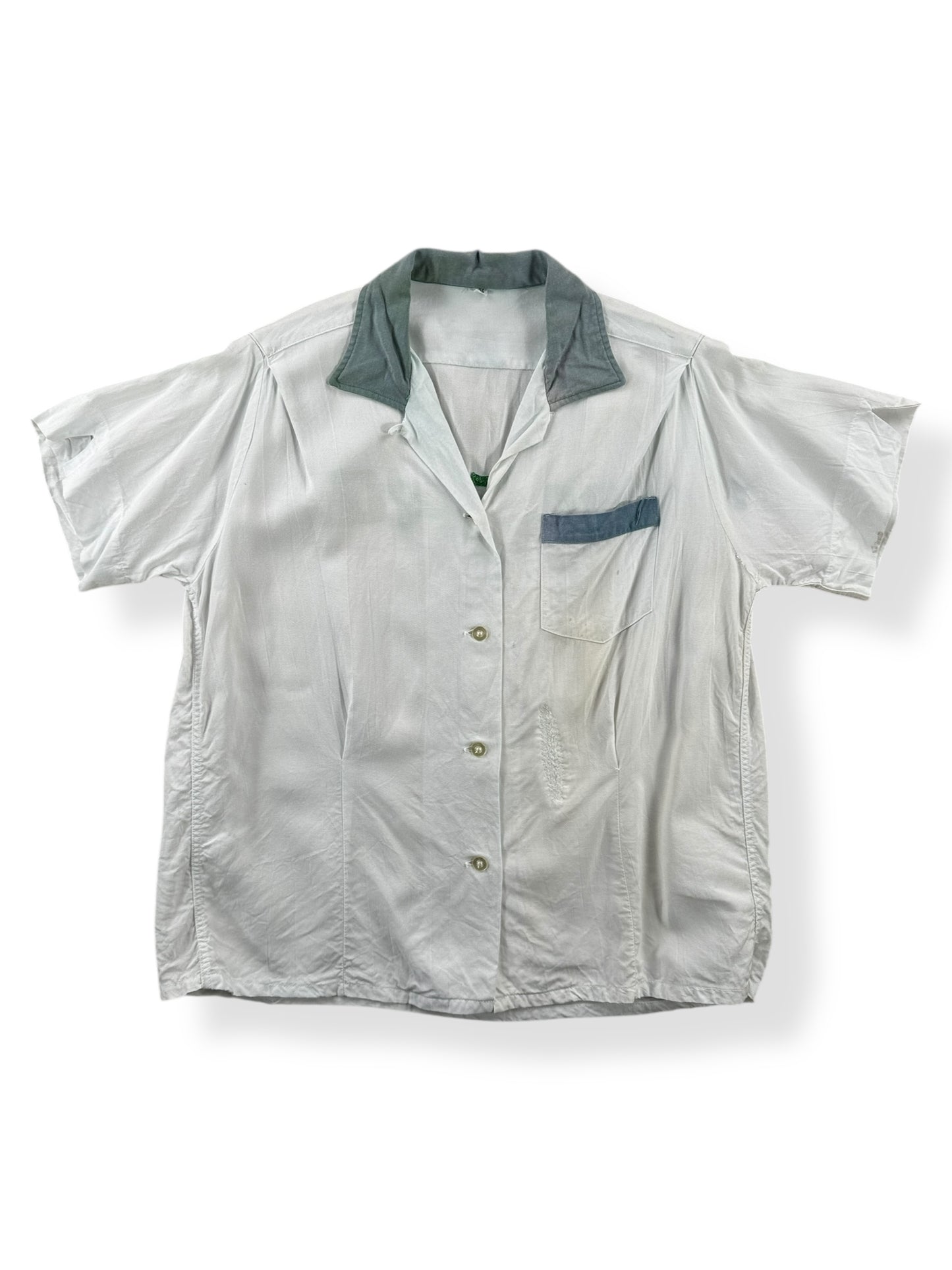 Front of Vintage Boeing Bowling Shirt SZ S AS IS