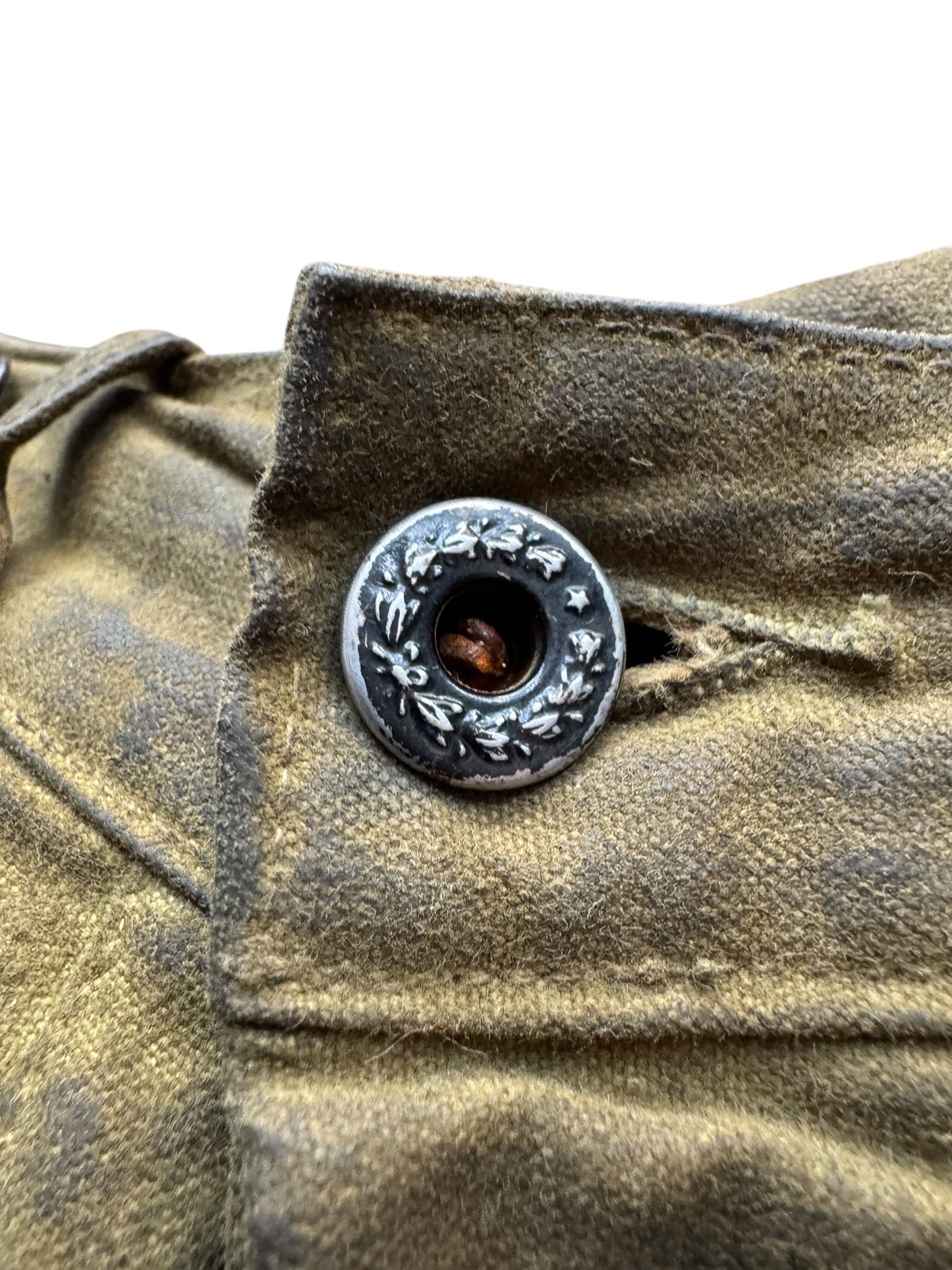 Button on Vintage 40's Era Filson Double Tin Trousers W34 - AS IS