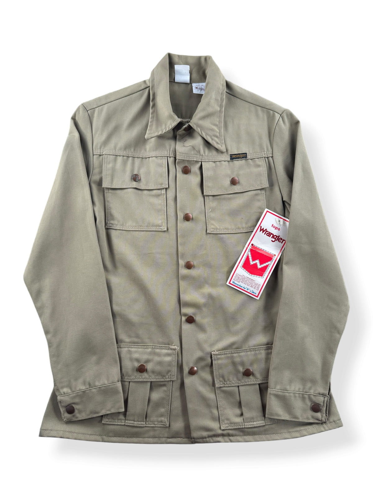 Front of Vintage NOS Wrangler Safari Jacket SZ M