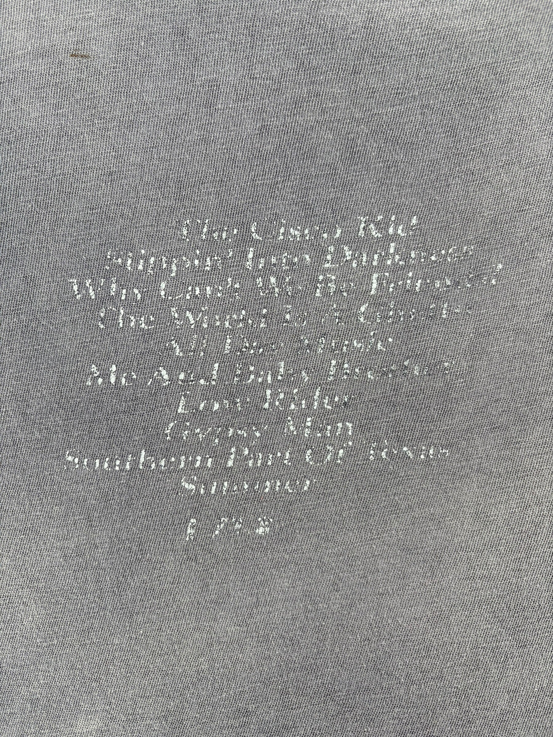 Back Graphic of Vintage War Greatest Hits Tie Dye Tee SZ M