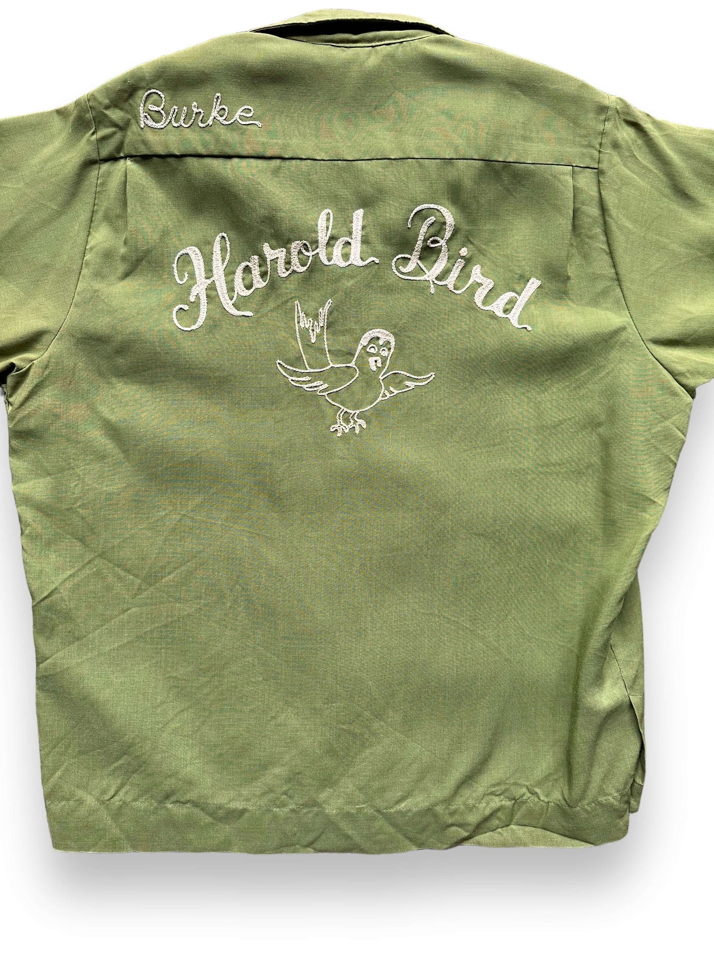 Rear Detail on Vintage King Louie Harold Bird Bowling Shirt SZ M | Vintage Bowling Shirt Seattle | Barn Owl Vintage Seattle
