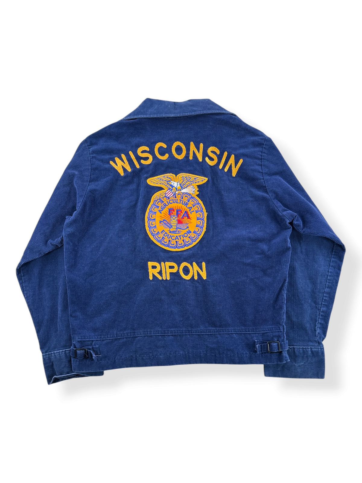 Back of Vintage 80s Wisconsin FFA Jacket SZ M