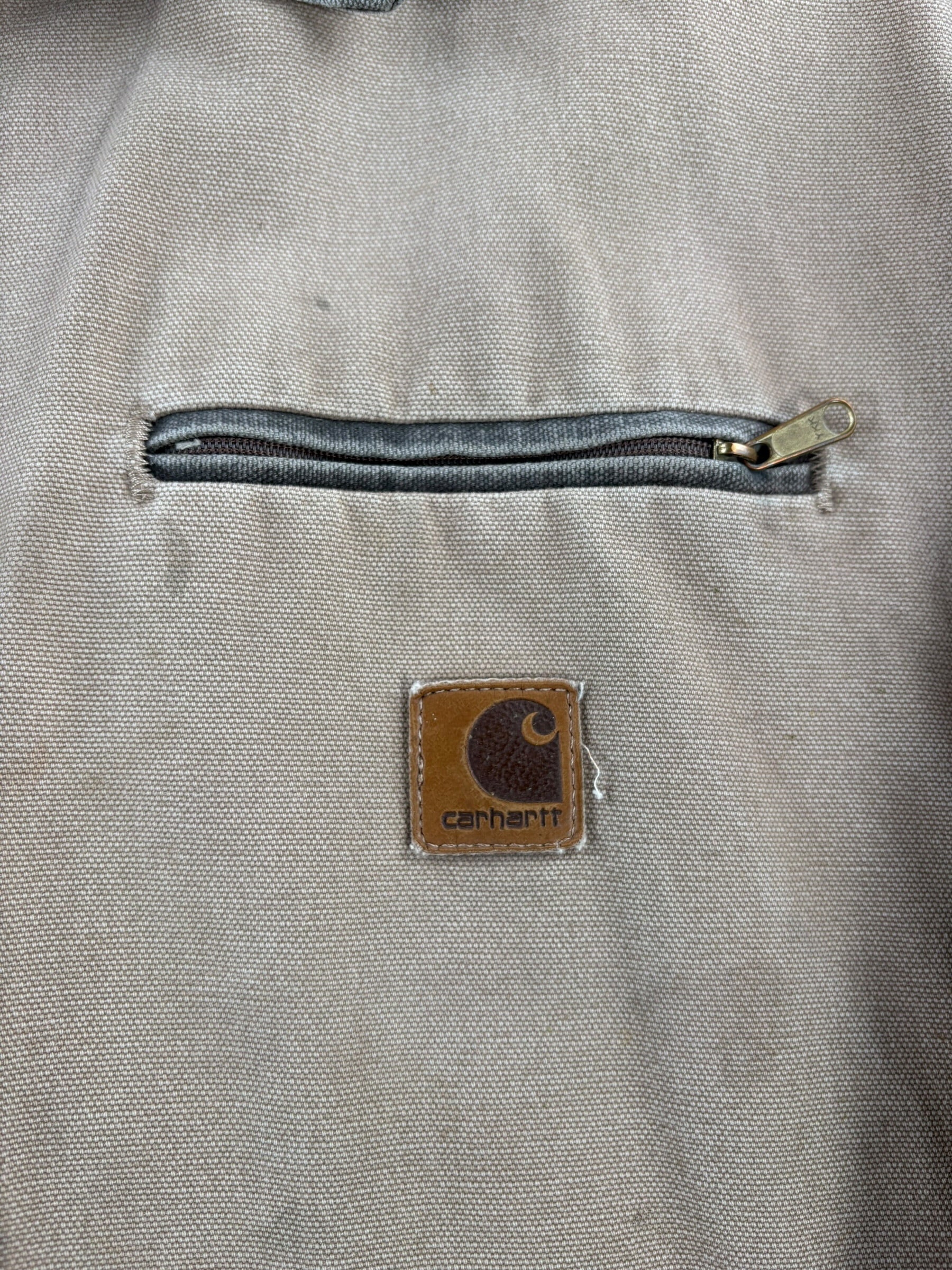 Carhartt Label on Vintage Carhartt J97 Detroit Jacket SZ L