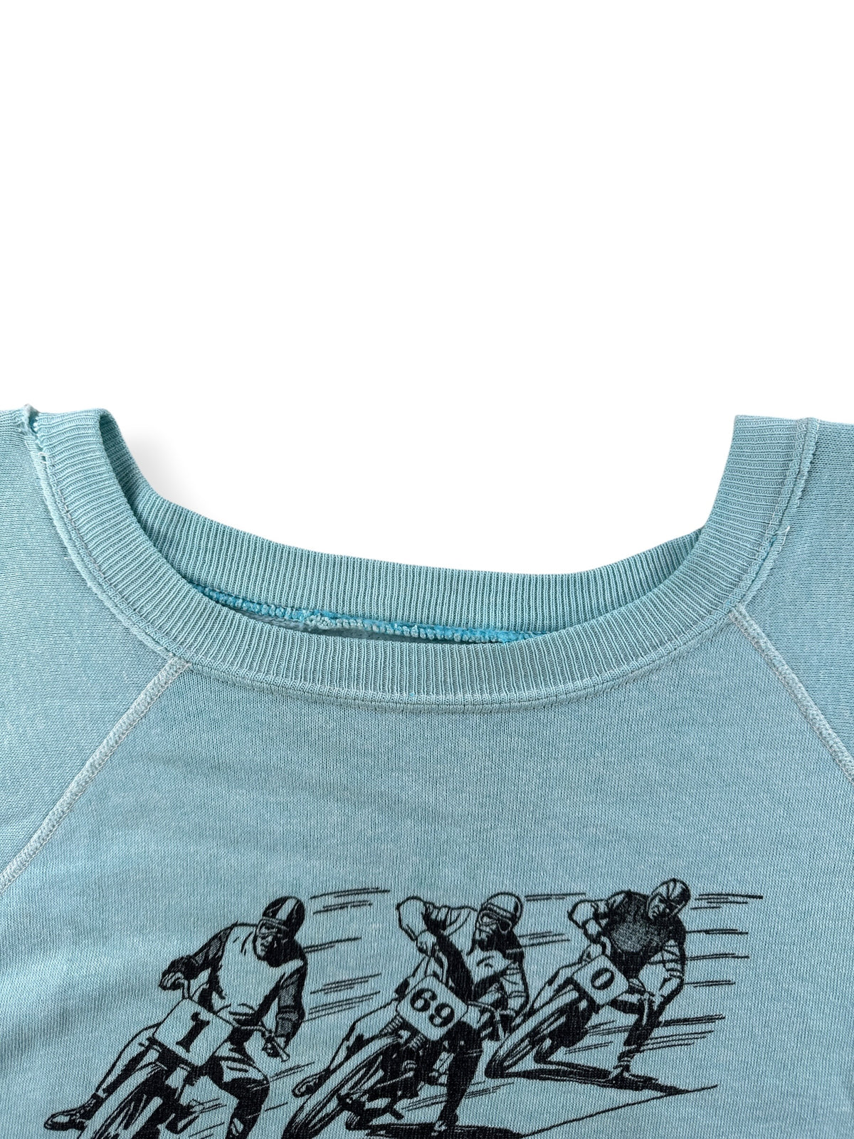 Collar on Vintage 70’s LA Power Plant Biker Crewneck SZ M